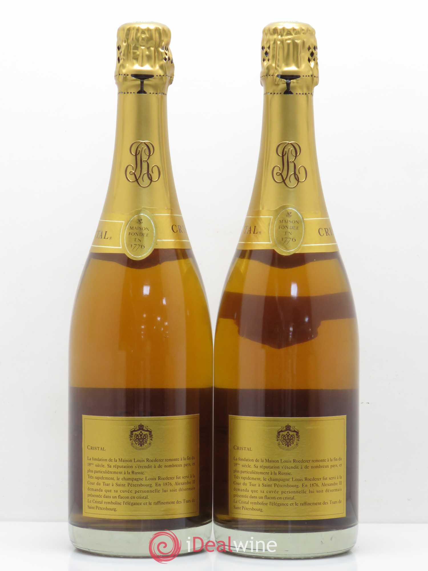 Cristal Louis Roederer 1986 - Lot de 2 bouteilles - 1