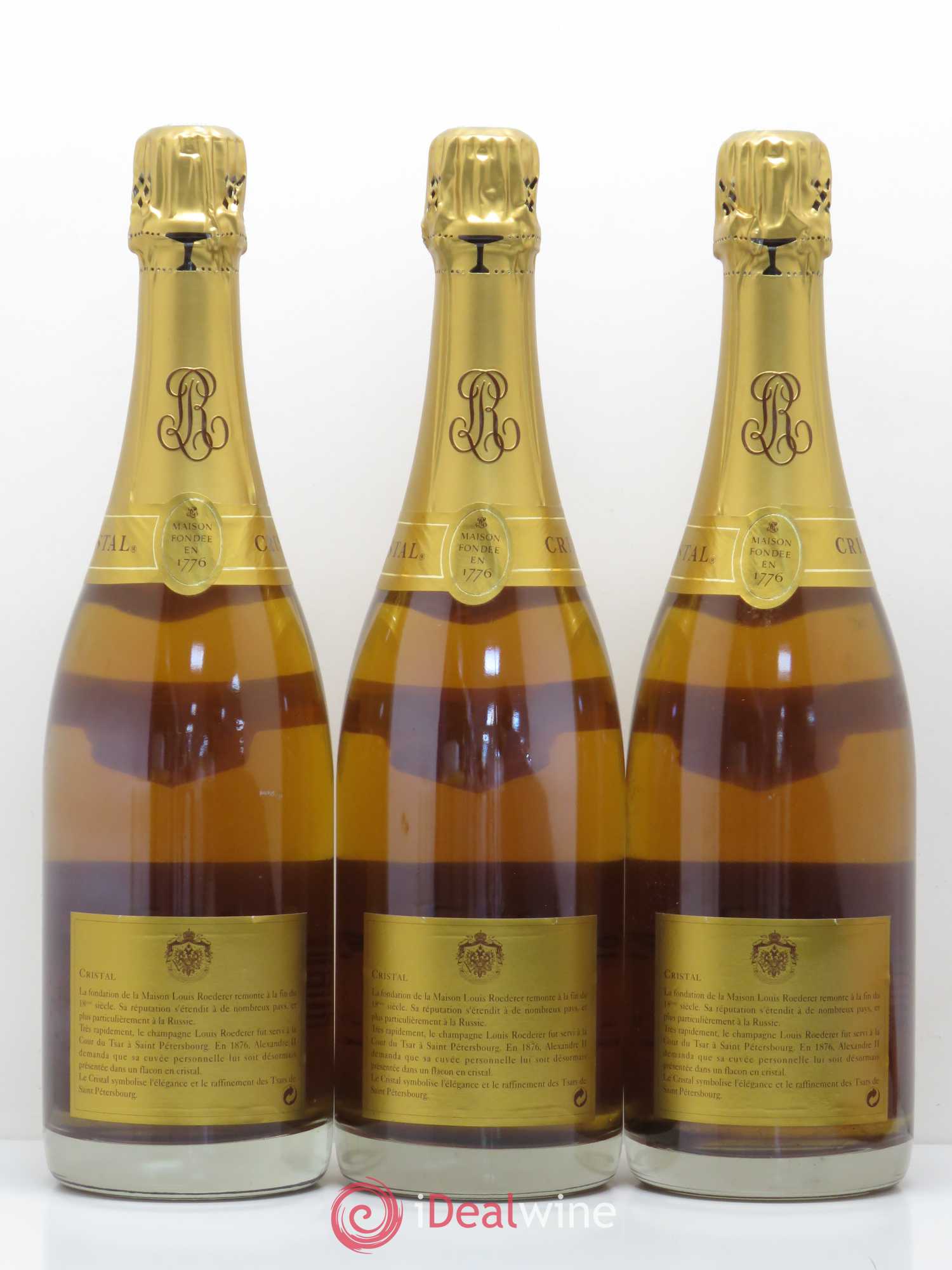 Cristal Louis Roederer 1988 - Posten von 3 Flaschen - 1