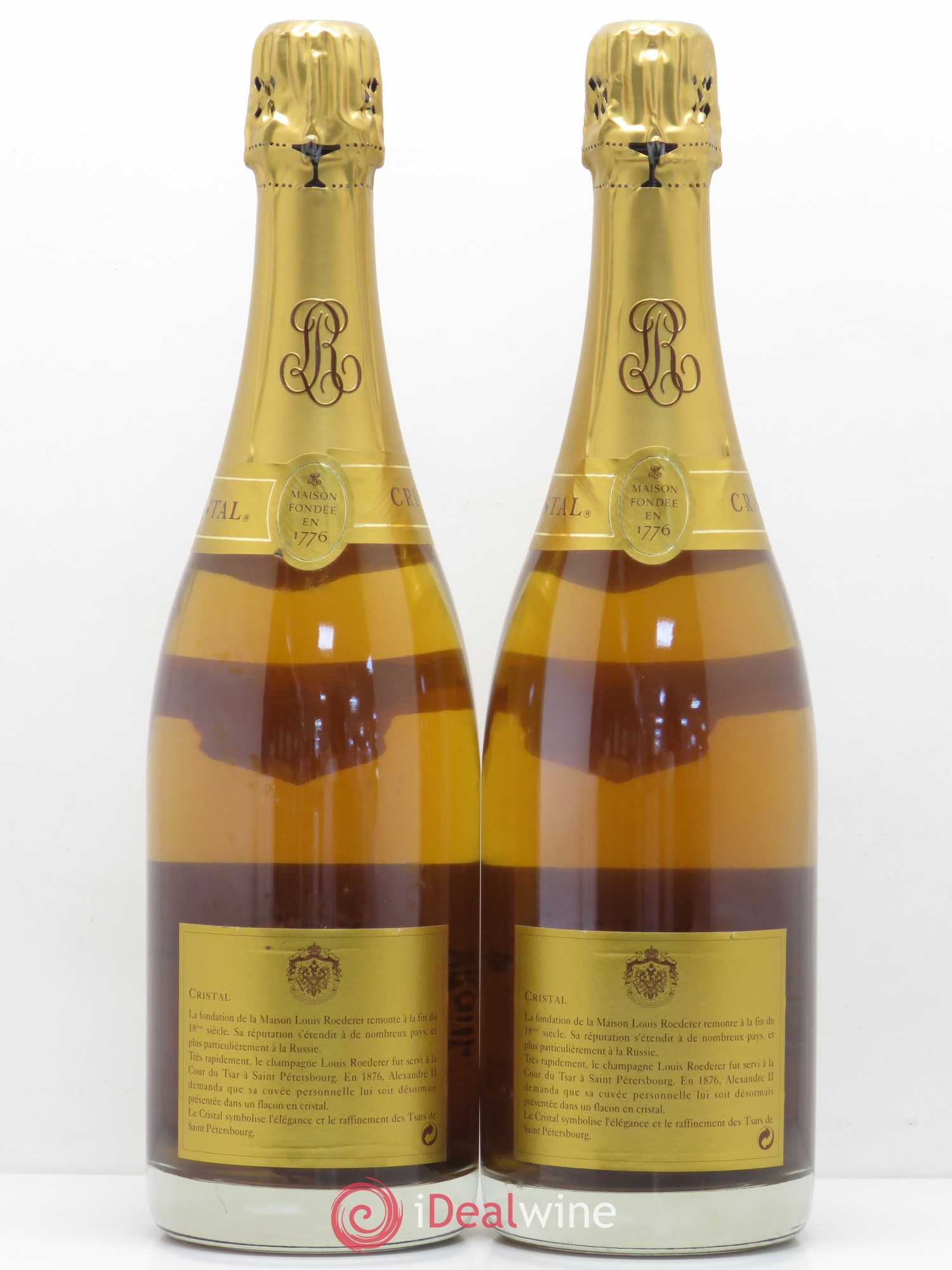 Cristal Louis Roederer 1988 - Lot de 2 bouteilles - 1