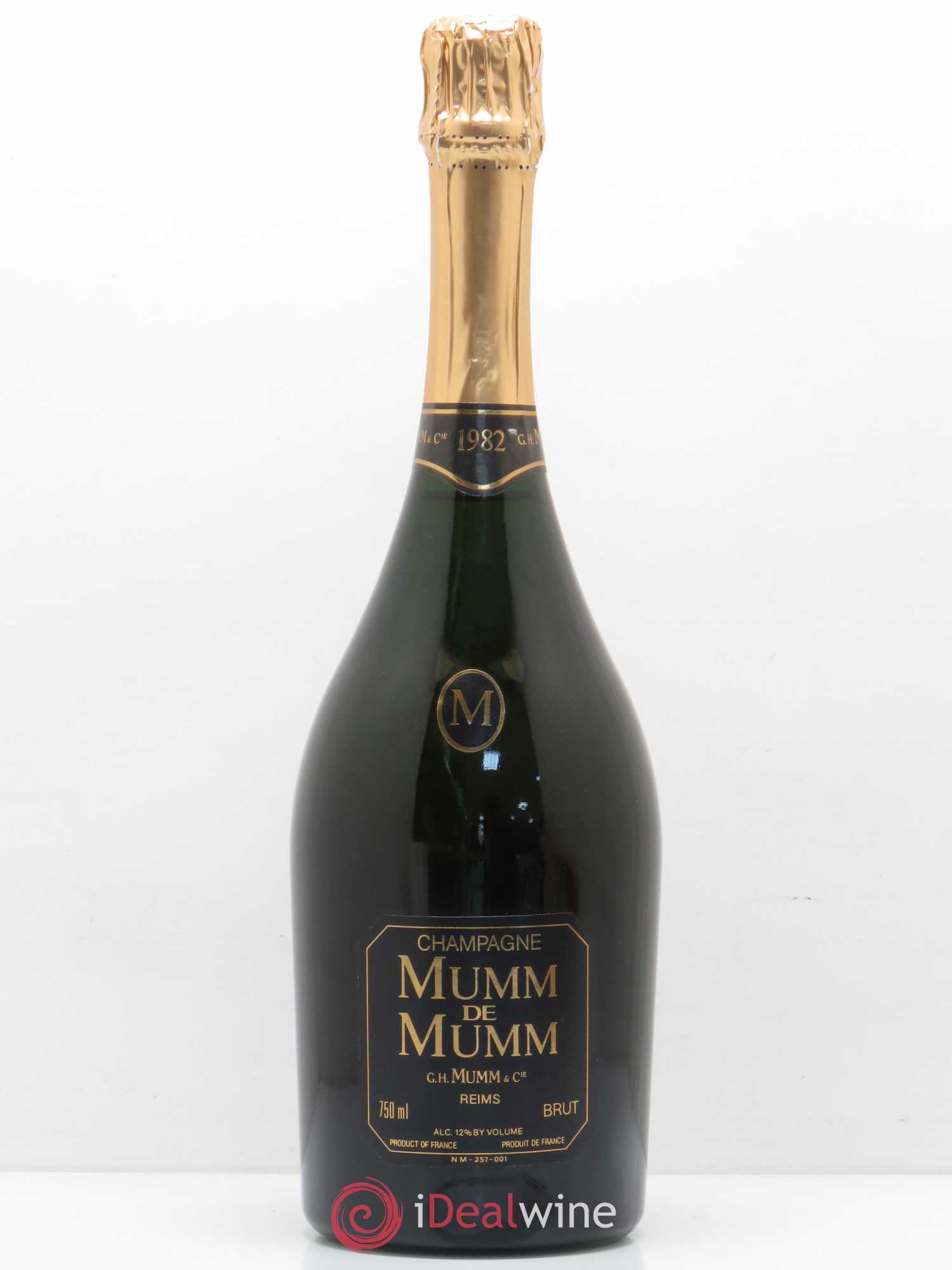 Champagne Mumm de Mumm 1982 - Lot de 1 bouteille - 0