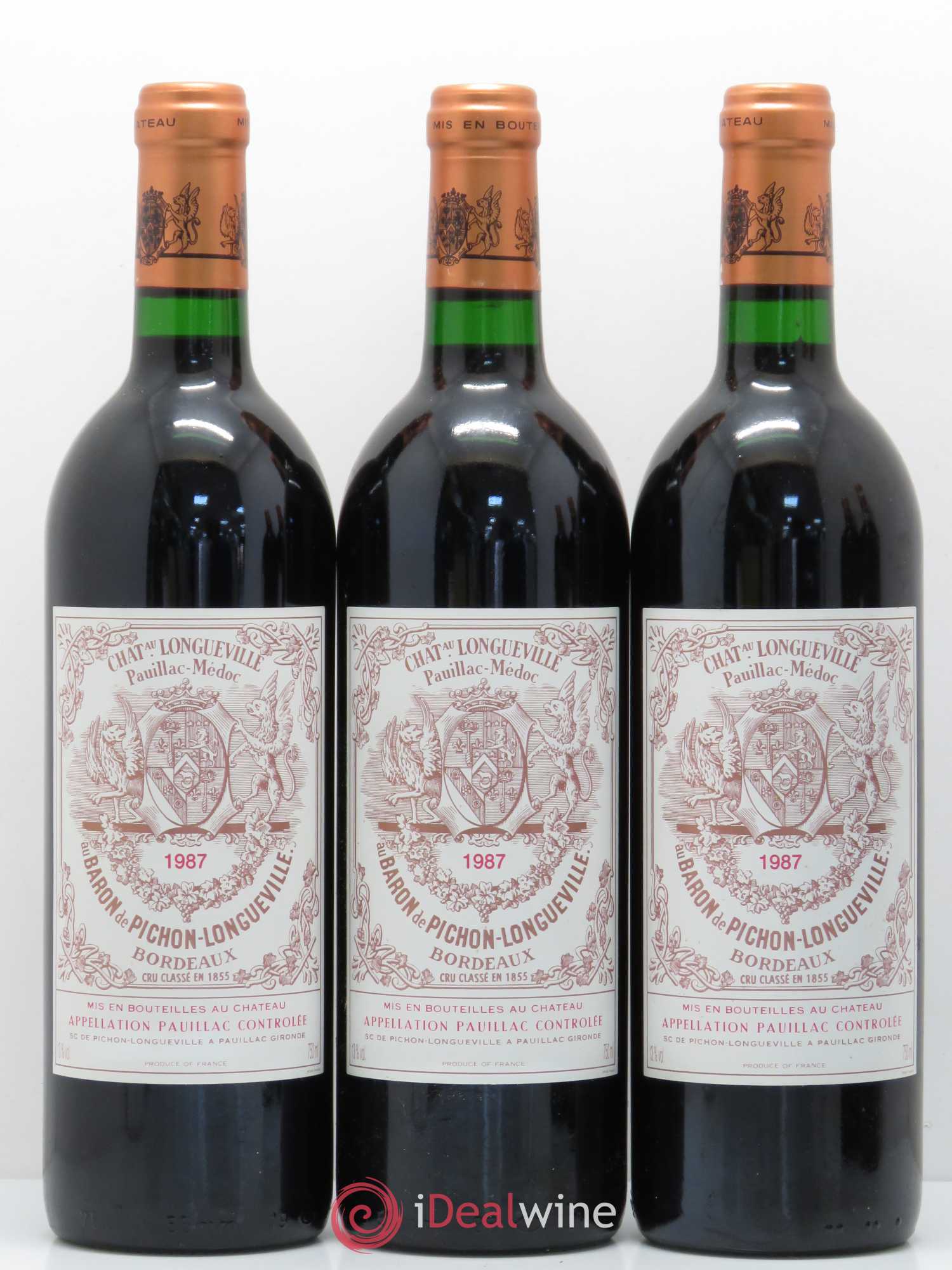 Pichon Longueville Baron 2ème Grand Cru Classé 1987 - Lotto di 6 bottiglie - 2