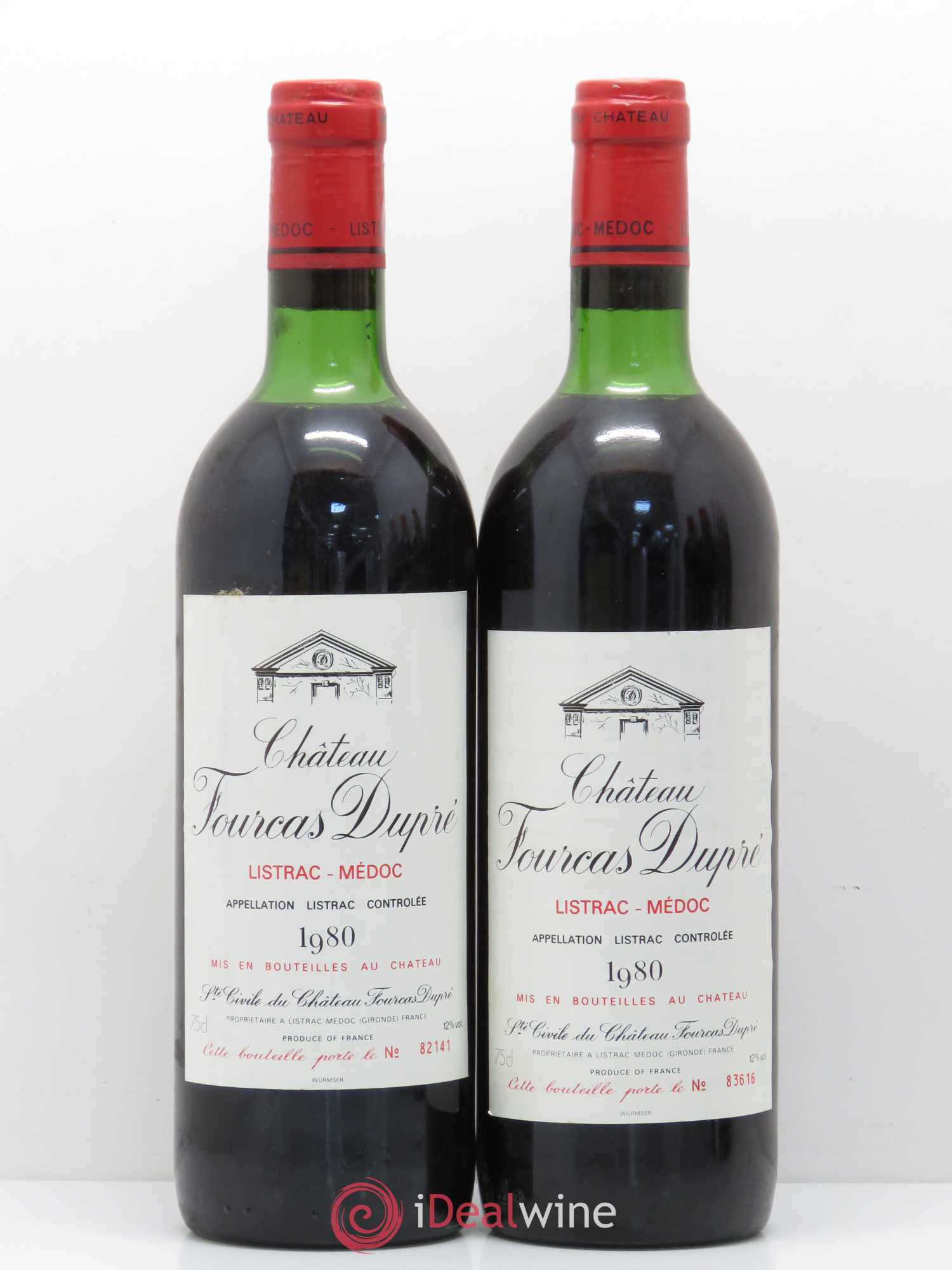 Château Fourcas Dupré 1980 - Lot de 5 bouteilles - 2