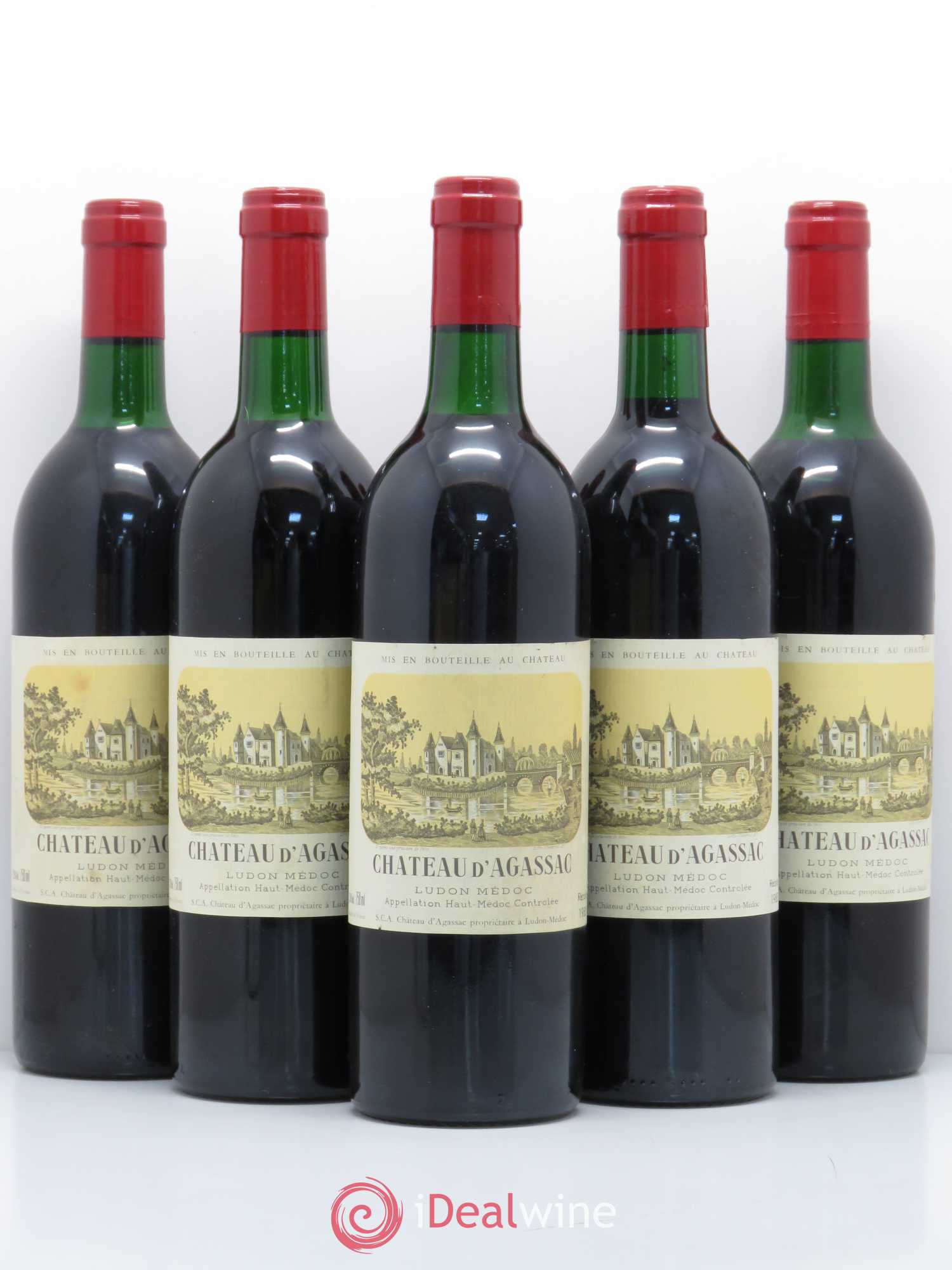 Château d' Agassac Cru Bourgeois (sans prix de réserve) 1988 - Lot de 5 bouteilles - 0