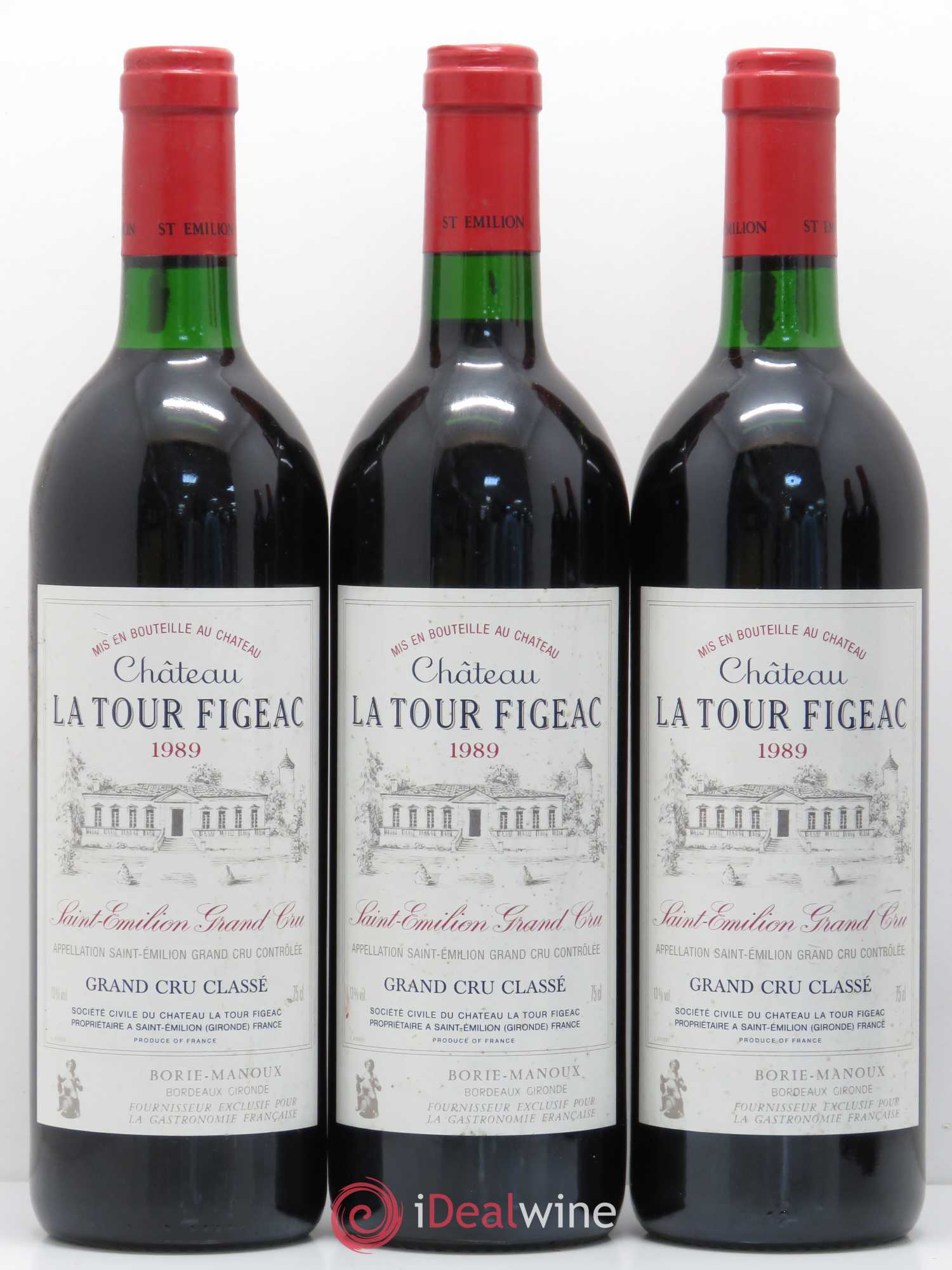 Château la Tour Figeac Grand Cru Classé 1989 - Lot de 5 bouteilles - 1