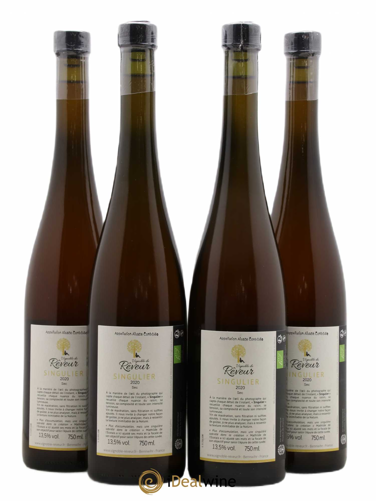 Alsace Singulier Vignoble du Rêveur 2020 - Posten von 4 Flaschen - 1