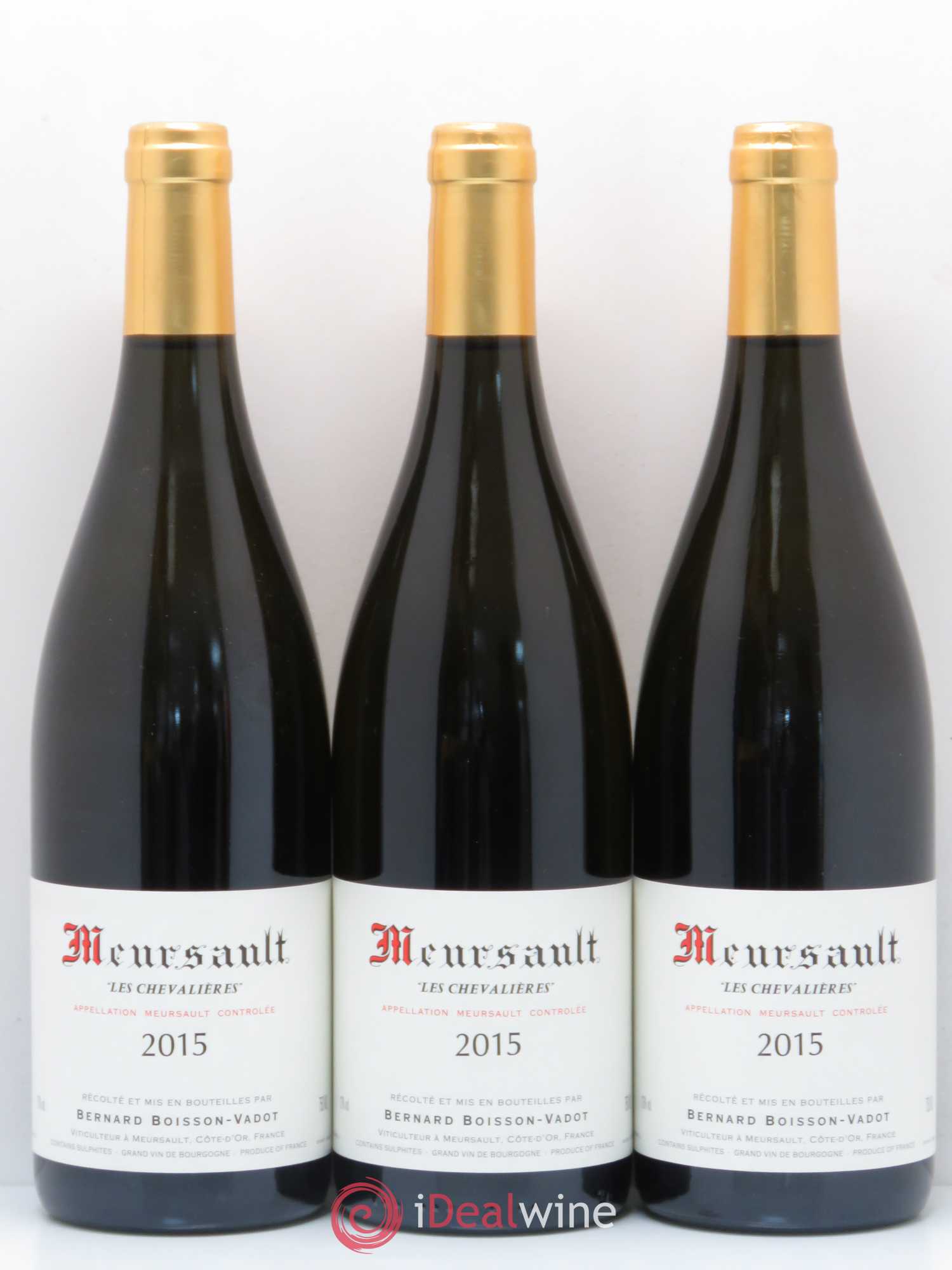 Meursault Les Chevalières Boisson-Vadot (Domaine) 2015 - Lot de 3 bouteilles - 0