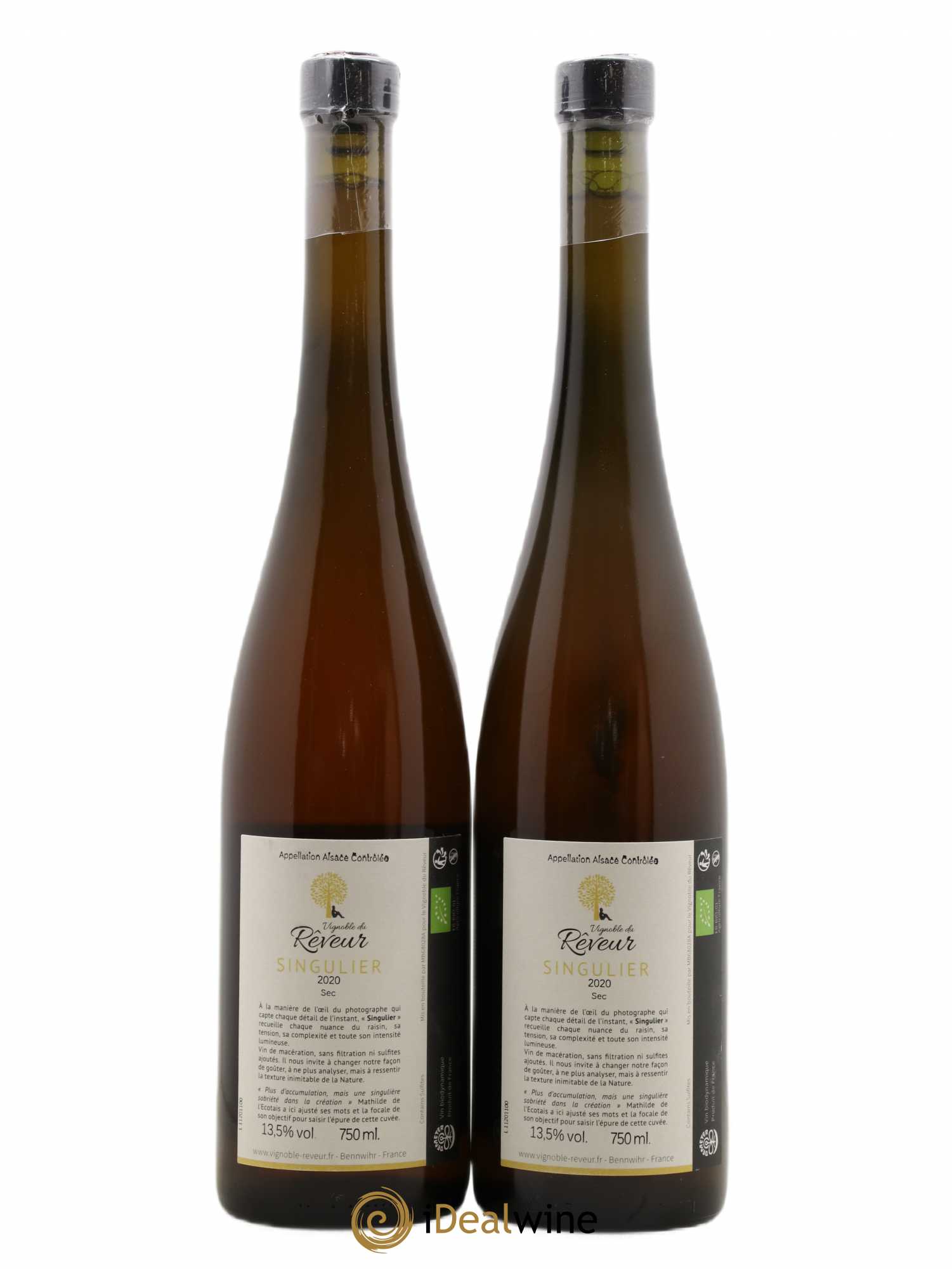 Alsace Singulier Vignoble du Rêveur 2020 - Lot de 2 bouteilles - 1