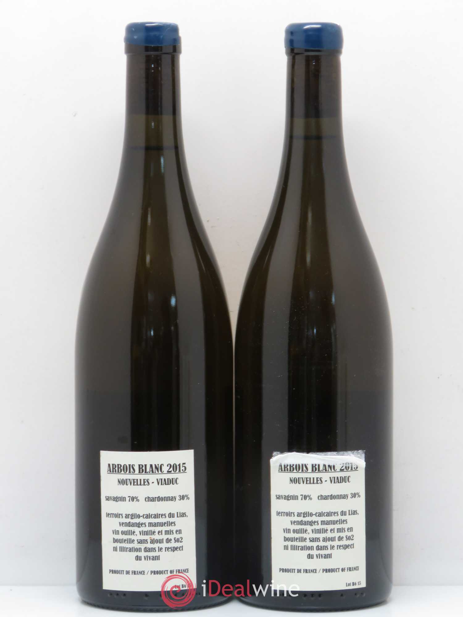 Arbois Pupillin Nouvelles Viaduc Adeline Houillon et Renaud Bruyère 2015 - Posten von 2 Flaschen - 1