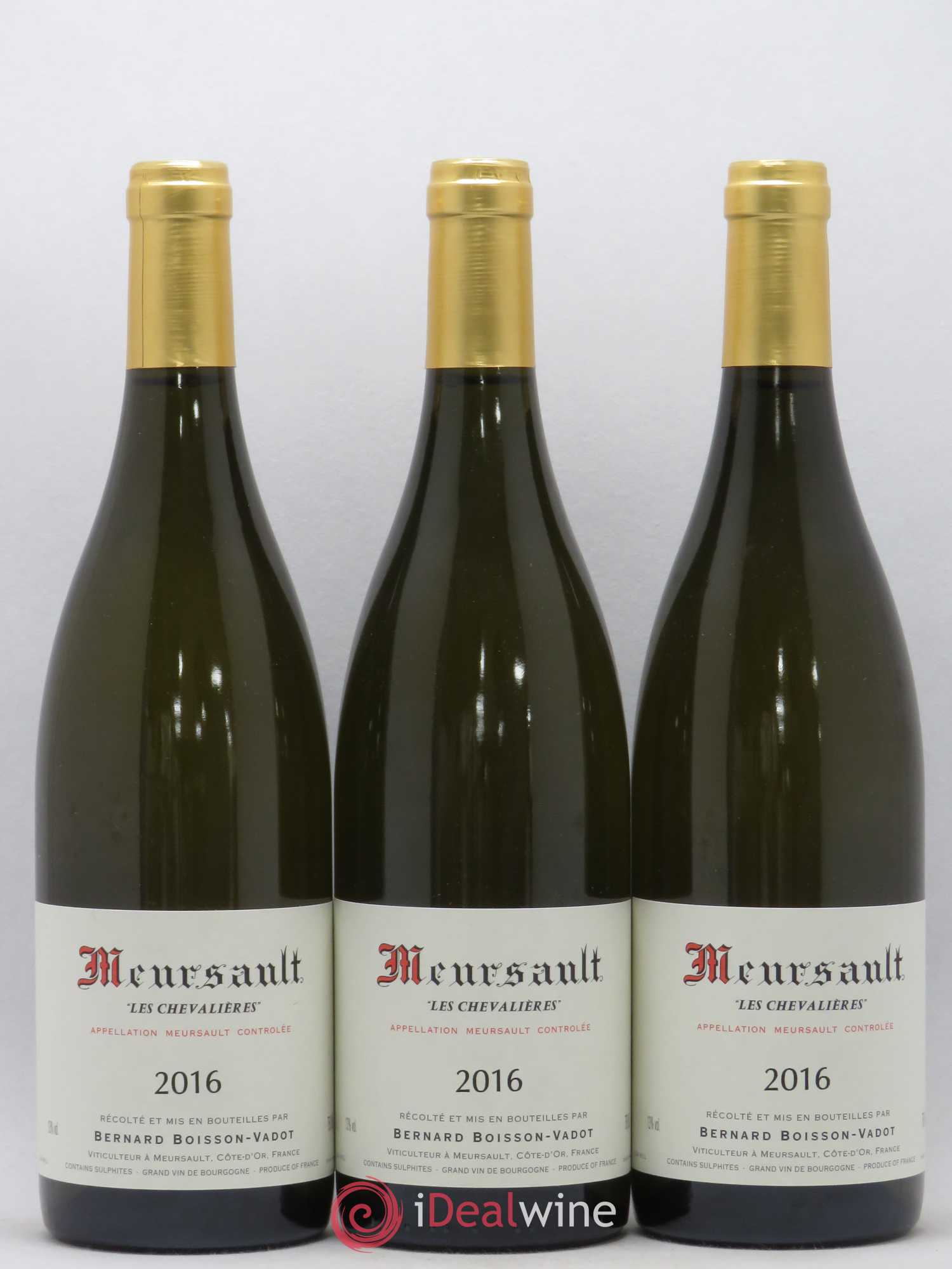 Meursault Les Chevalières Boisson-Vadot (Domaine) 2016 - Lot de 3 bouteilles - 0