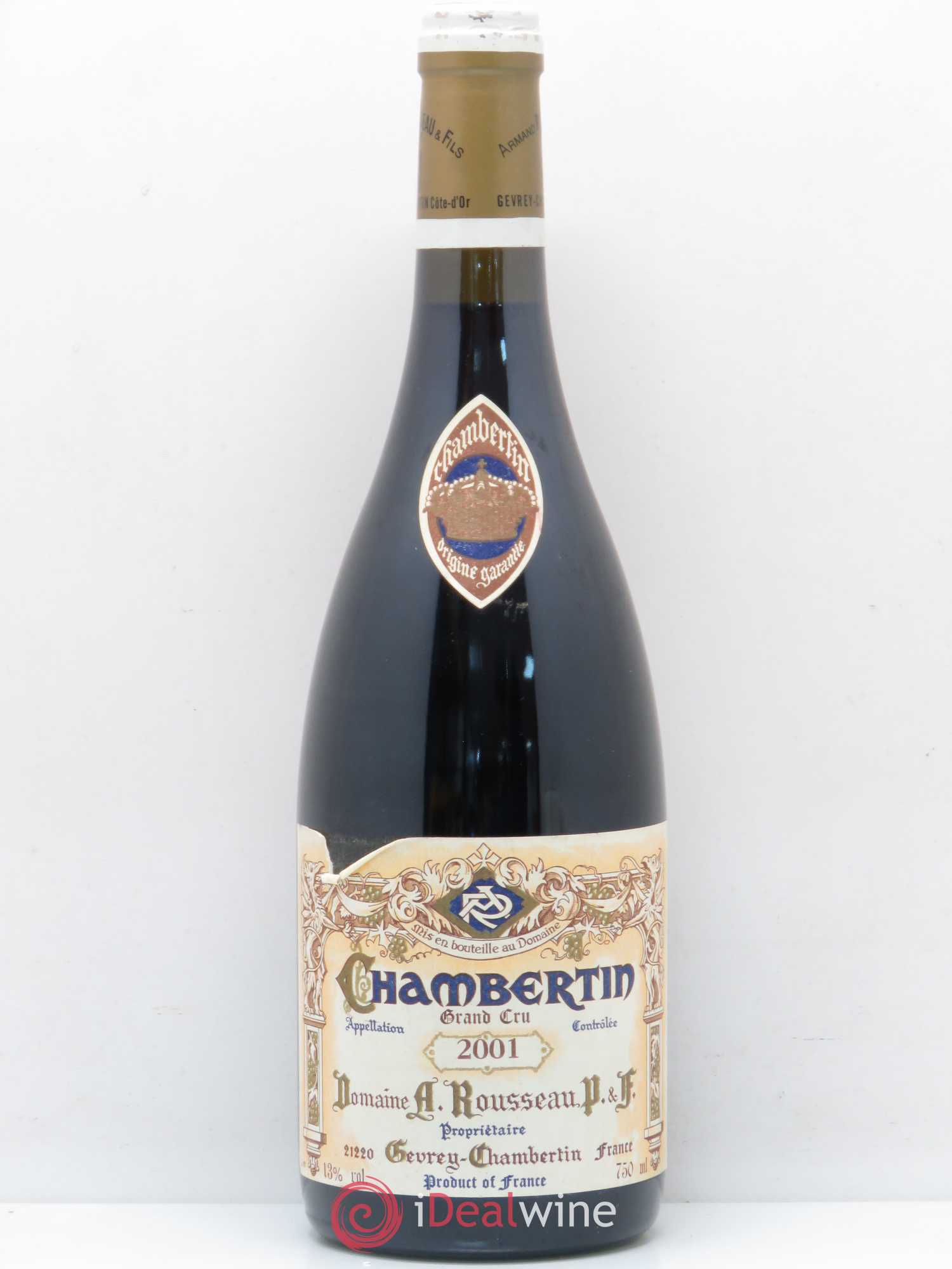 Chambertin Grand Cru Armand Rousseau (Domaine) 2001 - Lot de 1 bouteille - 0
