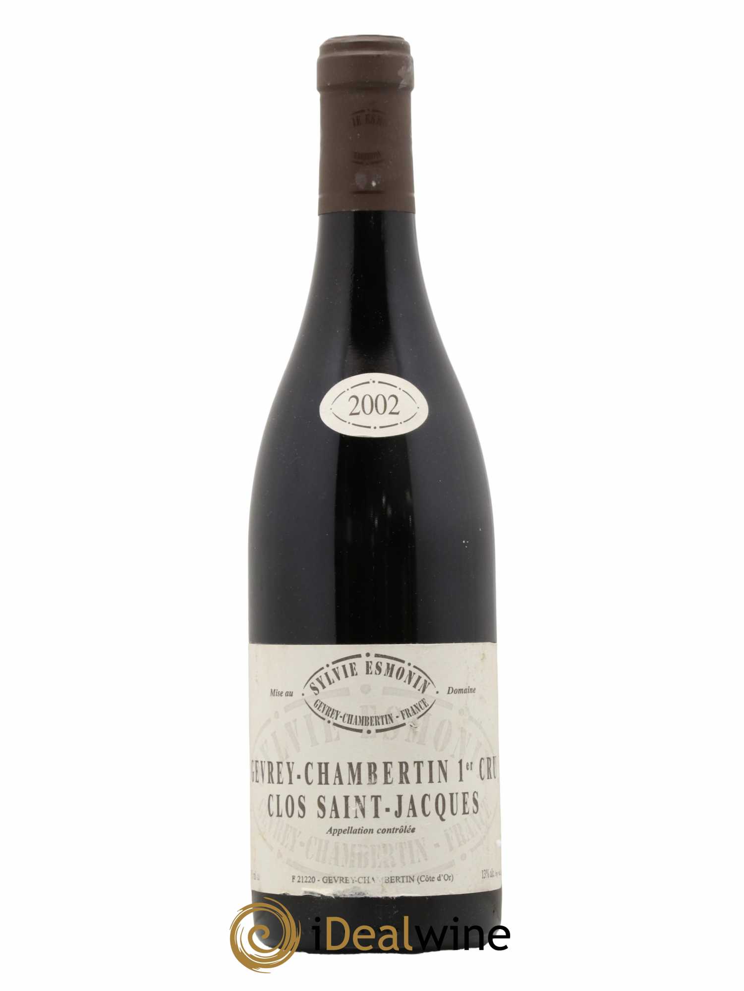 Gevrey-Chambertin 1er Cru Clos Saint Jacques Sylvie Esmonin 2002 - Lot de 1 bouteille - 0