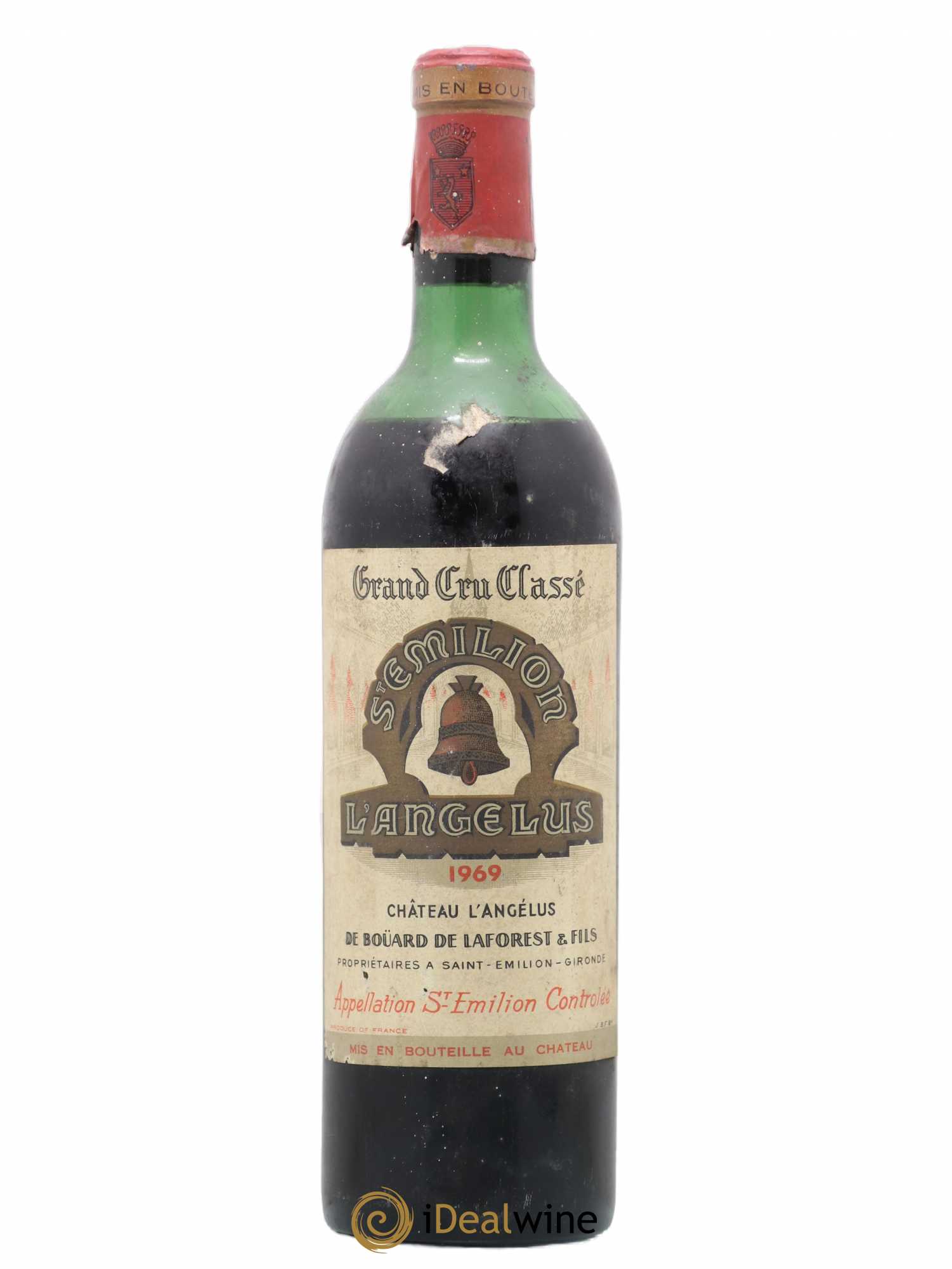 Château Angélus 1er Grand Cru Classé A 1969 - Lot de 1 bouteille - 0