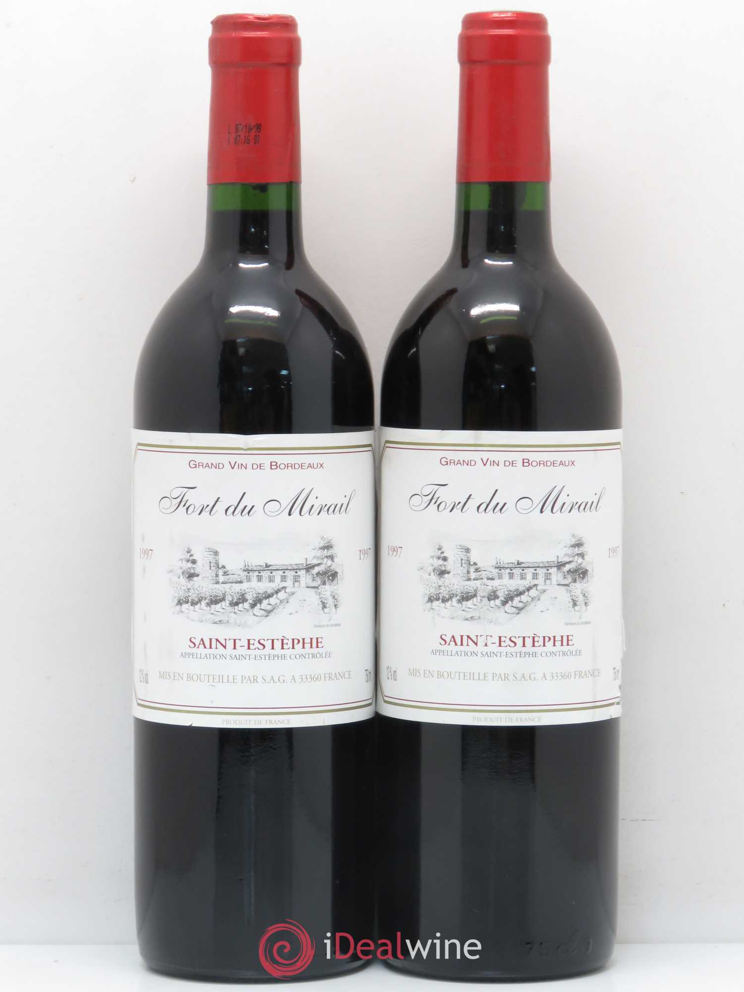 Saint-Estèphe Fort du Mirail (sans prix de réserve) 1997 - Lot de 5 bouteilles - 2