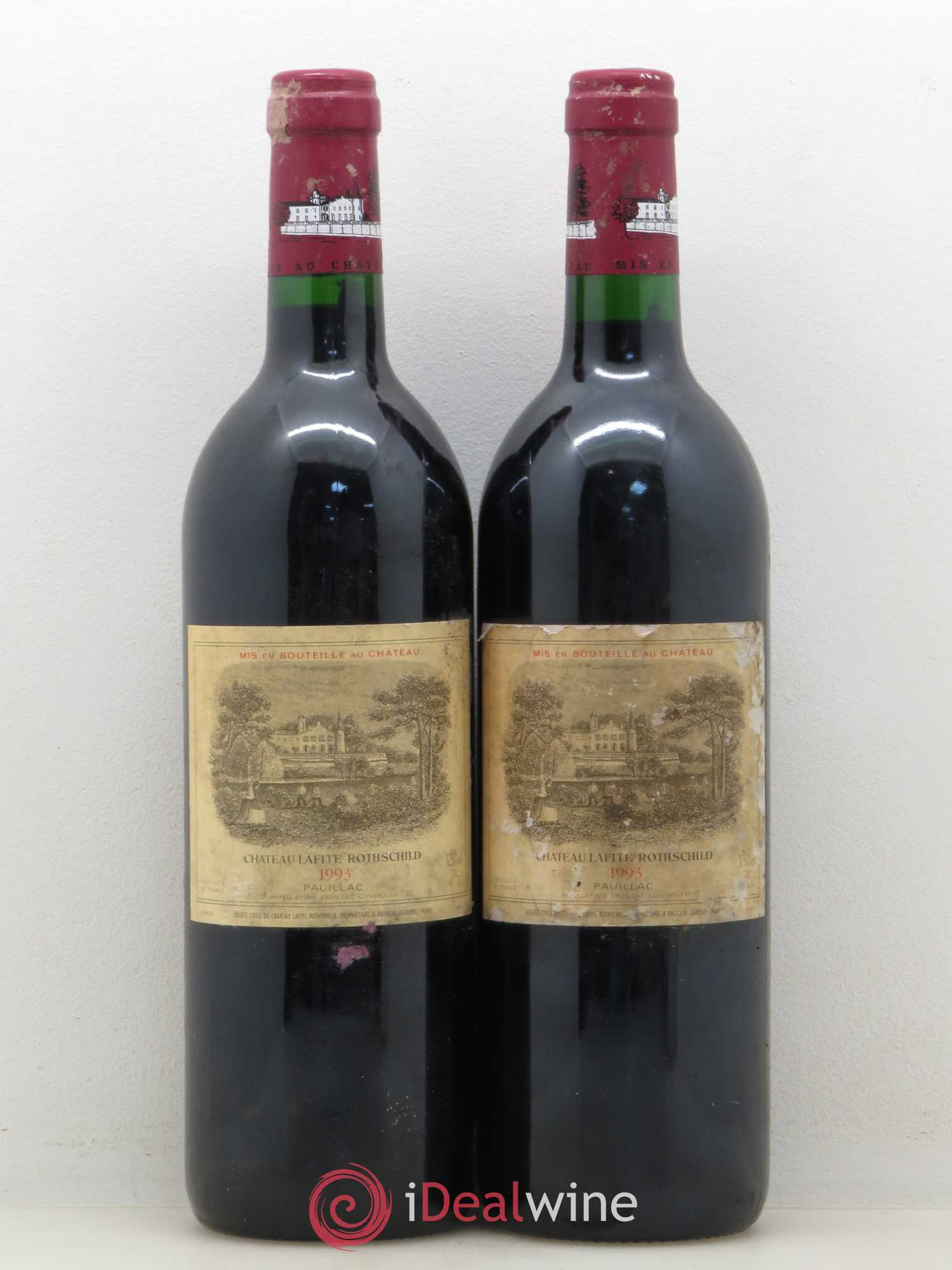 Château Lafite Rothschild 1er Grand Cru Classé 1993 - Lot de 2 bouteilles - 0