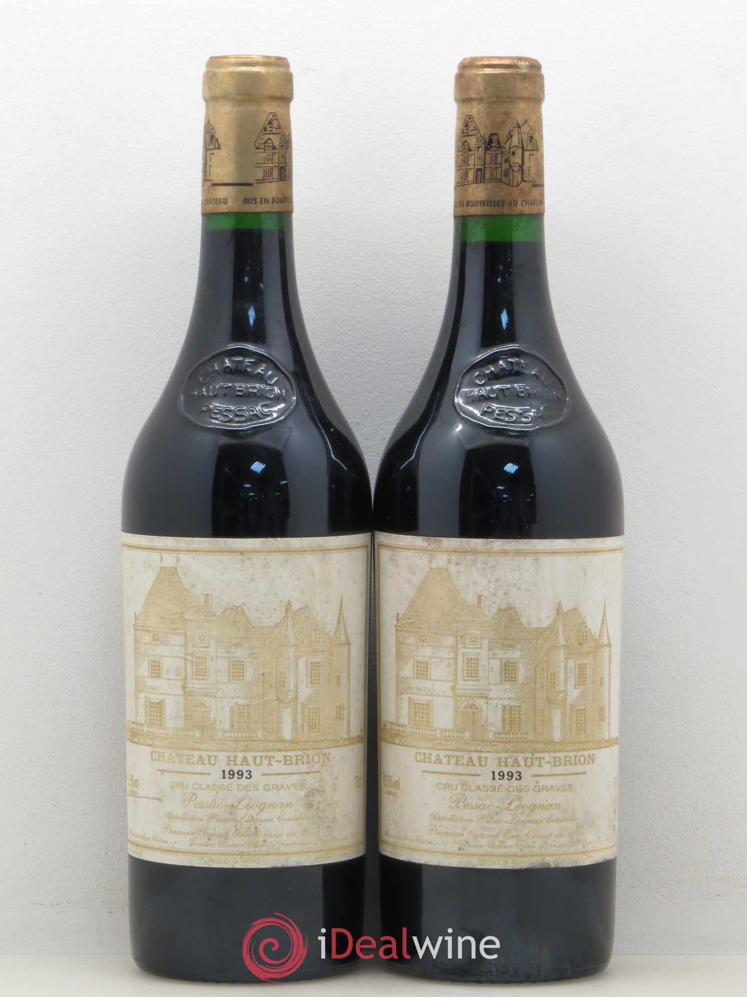 Château Haut Brion 1er Grand Cru Classé 1993 - Lot de 2 bouteilles - 0