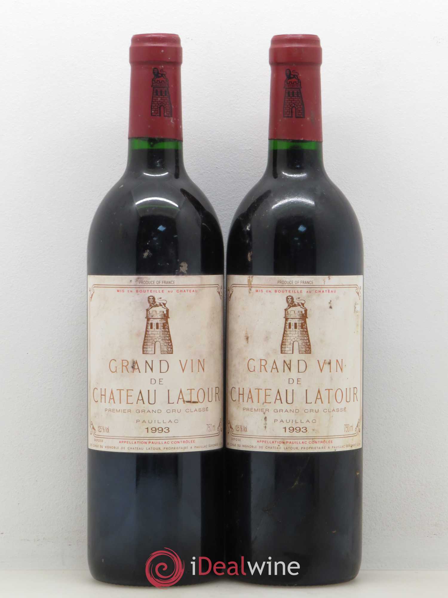 Château Latour 1er Grand Cru Classé 1993 - Lot de 2 bouteilles - 0