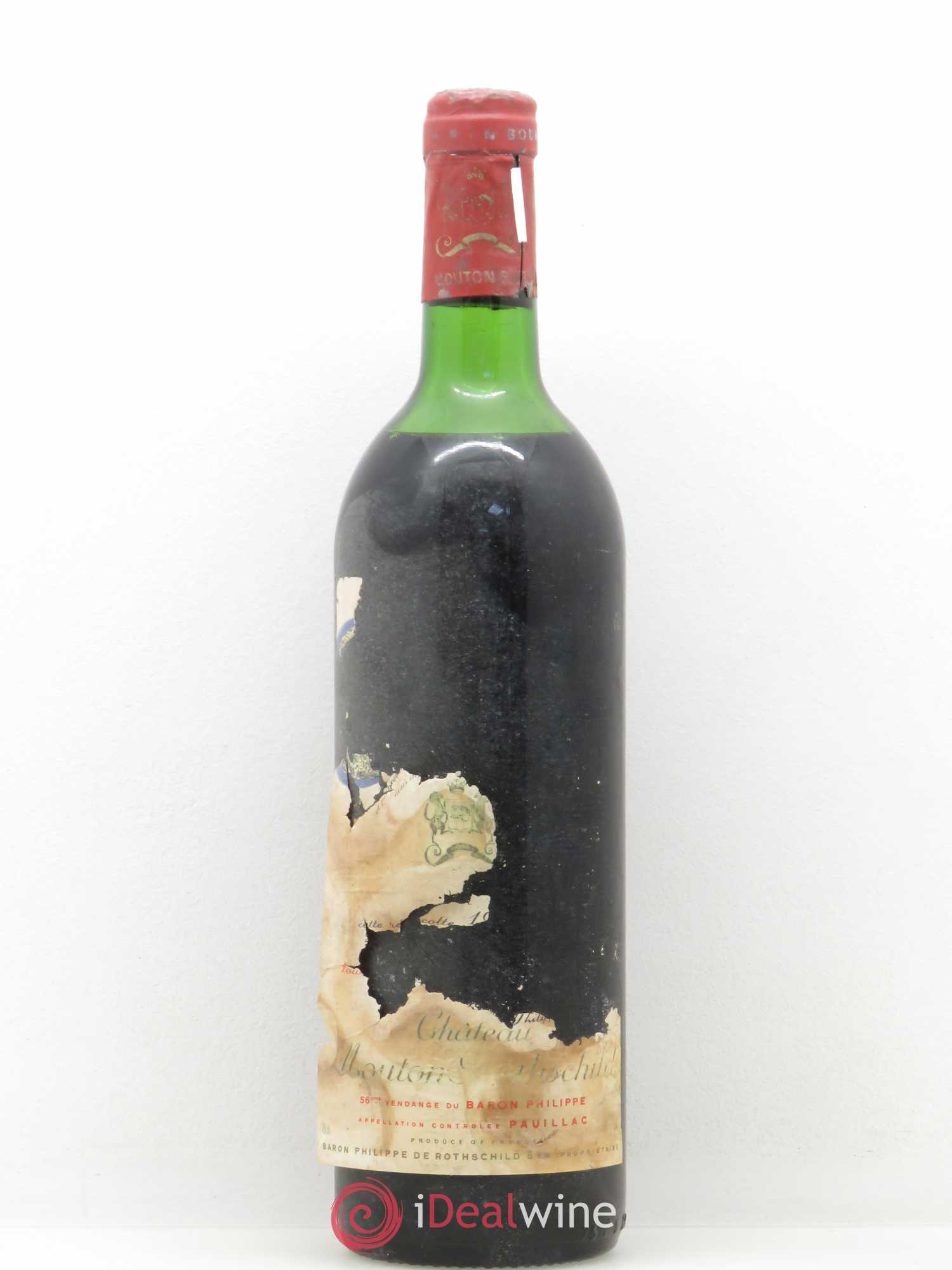 Château Mouton Rothschild 1er Grand Cru Classé 1978 - Lot de 1 bouteille - 0