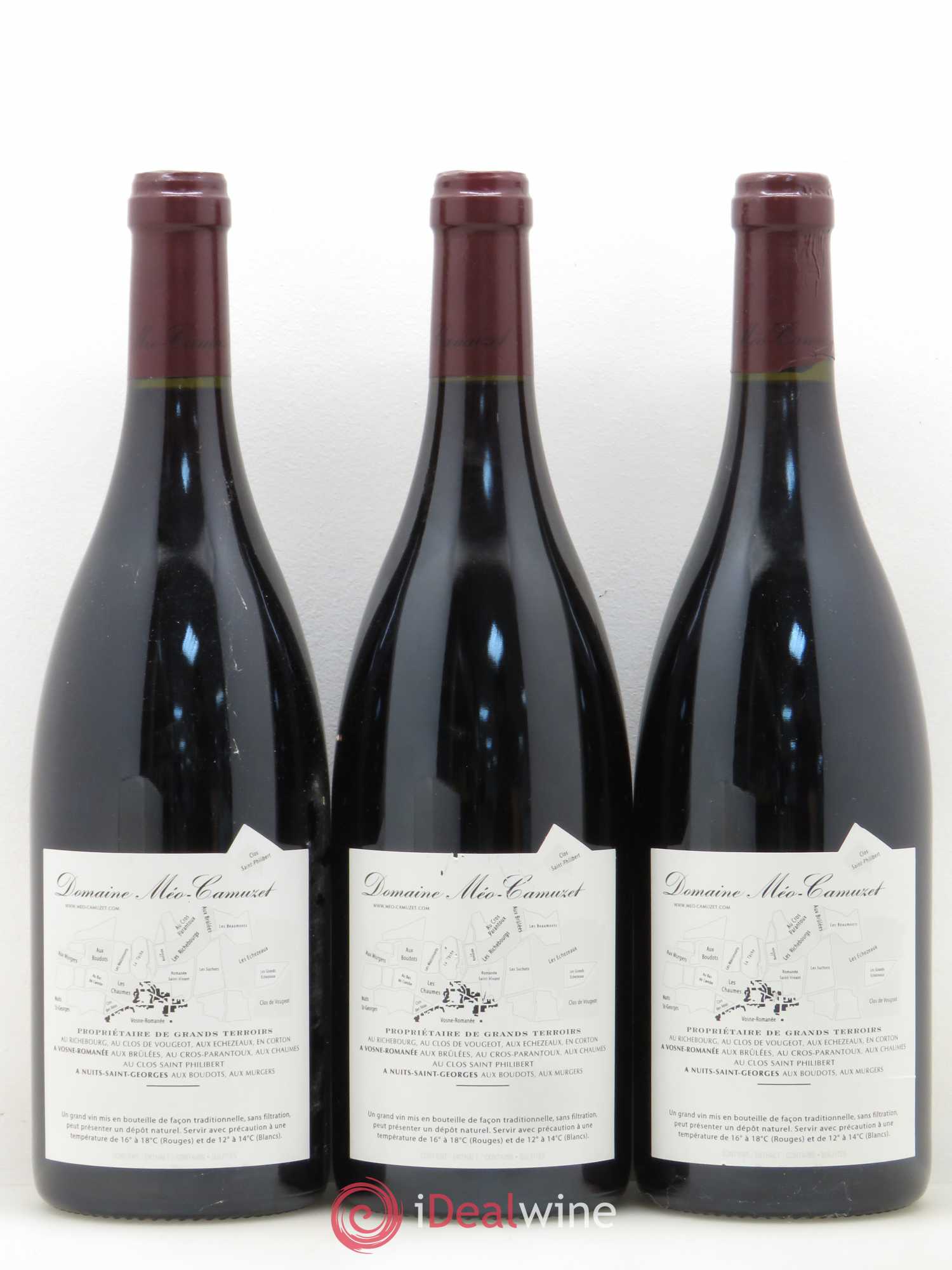 Clos de Vougeot Grand Cru Méo-Camuzet (Domaine) 2004 - Lot de 3 bouteilles - 1