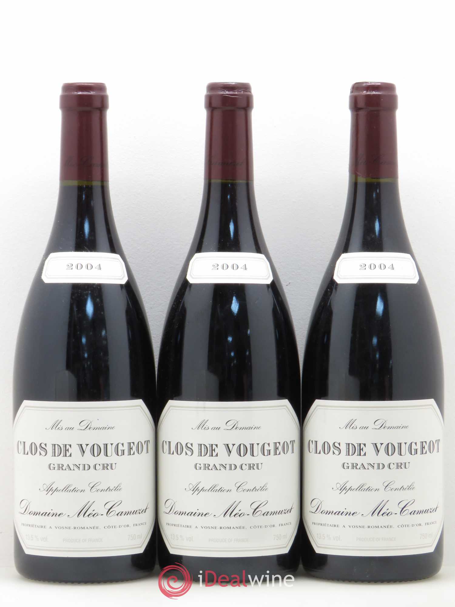 Clos de Vougeot Grand Cru Méo-Camuzet (Domaine) 2004 - Lot de 3 bouteilles - 0