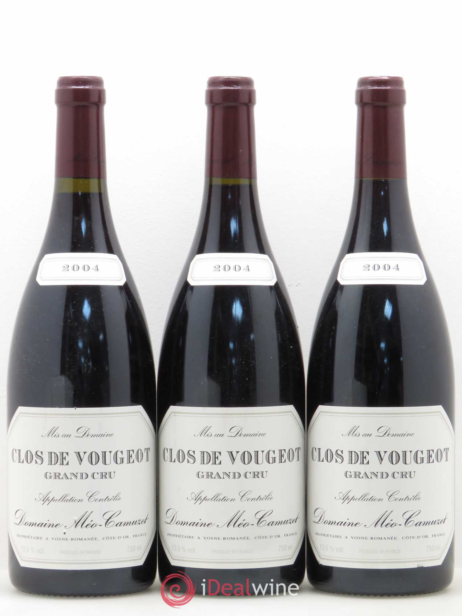 Clos de Vougeot Grand Cru Méo-Camuzet (Domaine) 2004 - Lot de 3 bouteilles - 0