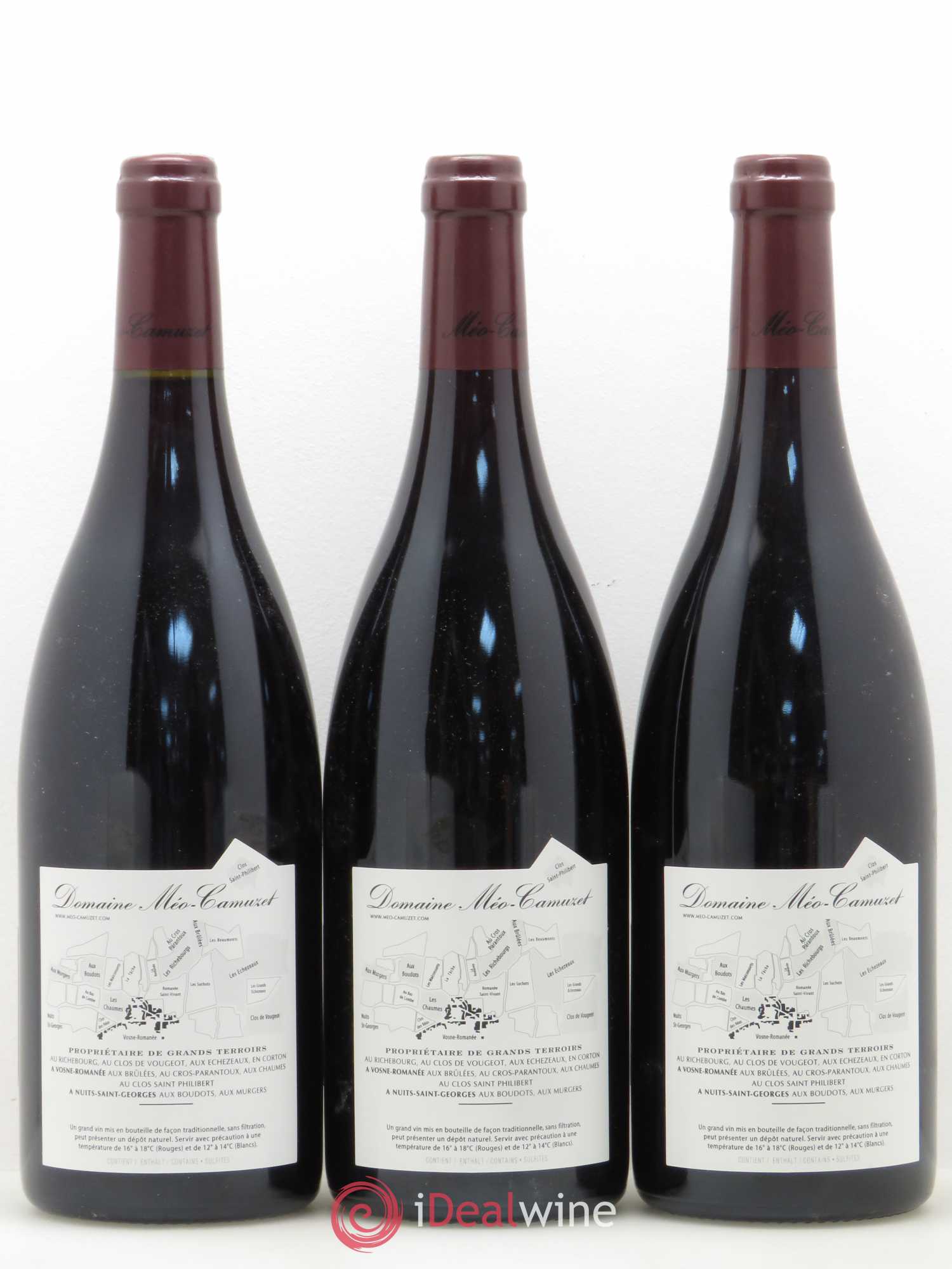 Clos de Vougeot Grand Cru Méo-Camuzet (Domaine) 2007 - Lot de 3 bouteilles - 1