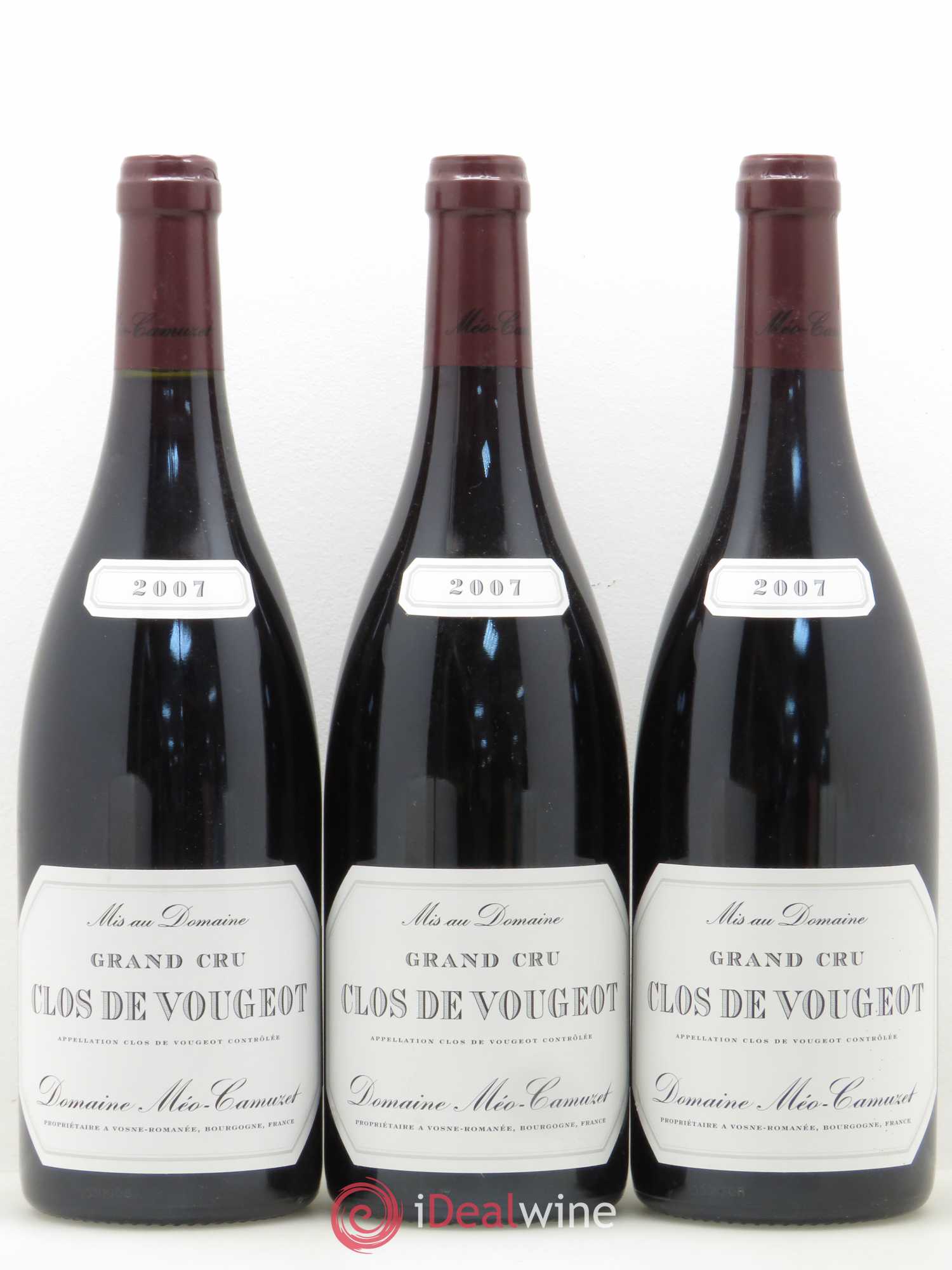 Clos de Vougeot Grand Cru Méo-Camuzet (Domaine) 2007 - Lot de 3 bouteilles - 0