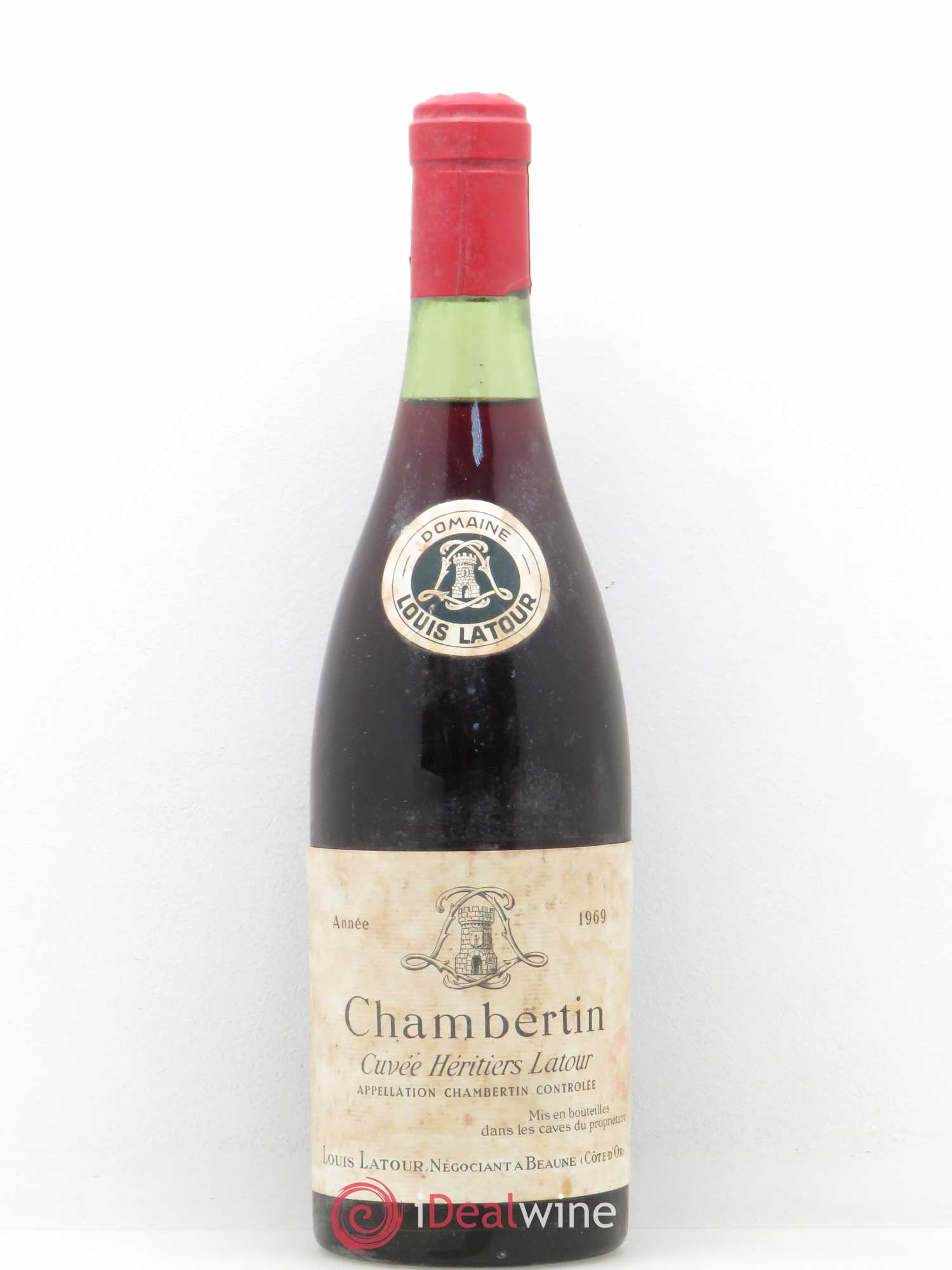Chambertin Grand Cru Cuvée Héritiers Latour Louis Latour 1969 - Lot de 1 bouteille - 0