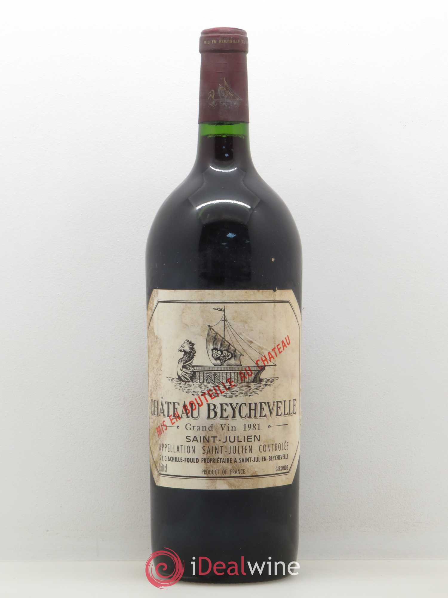Château Beychevelle 4ème Grand Cru Classé 1981 - Lot de 1 magnum - 0