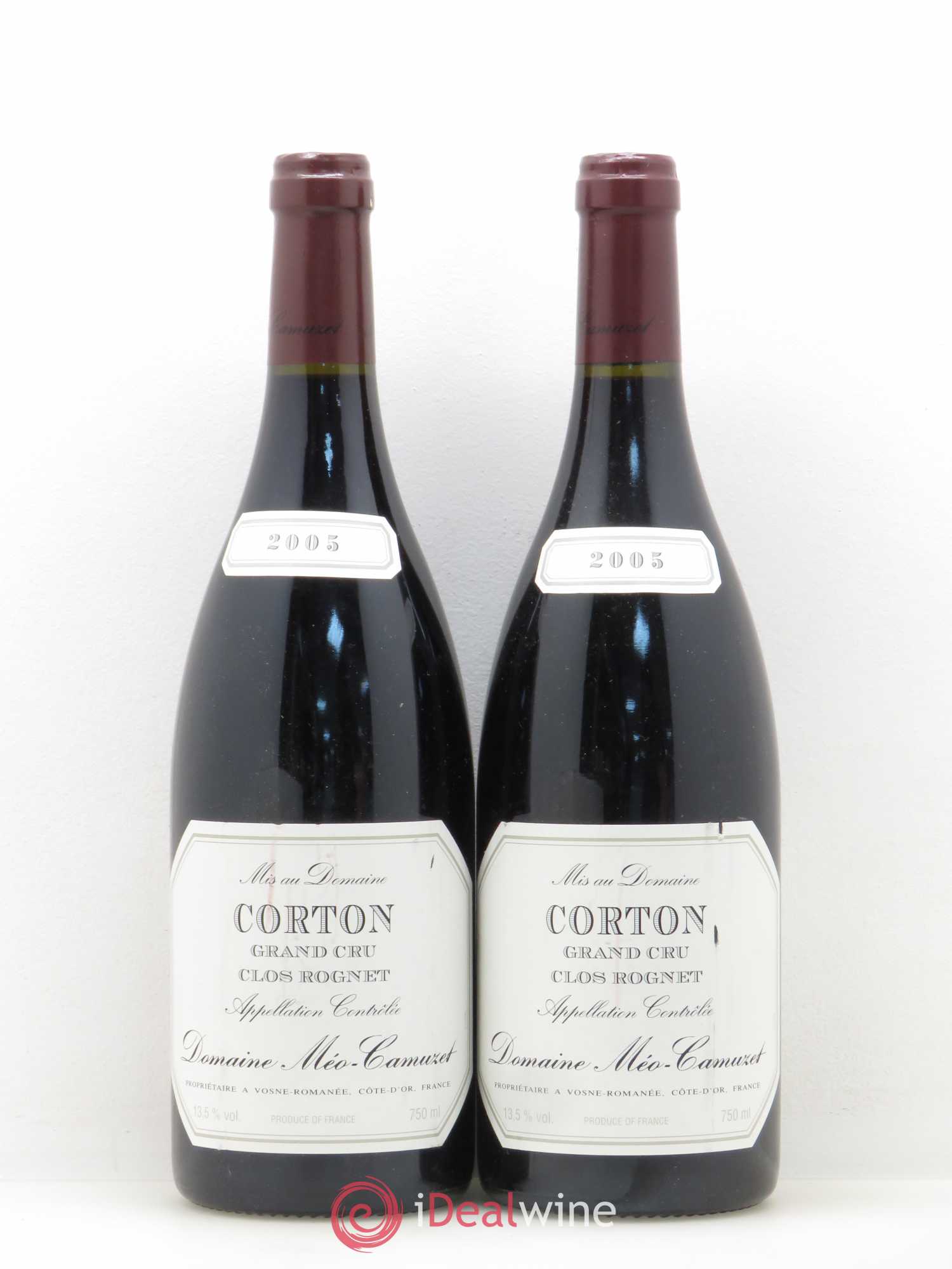 Corton Grand Cru Clos Rognet Méo-Camuzet (Domaine) 2005 - Lot de 2 bouteilles - 0