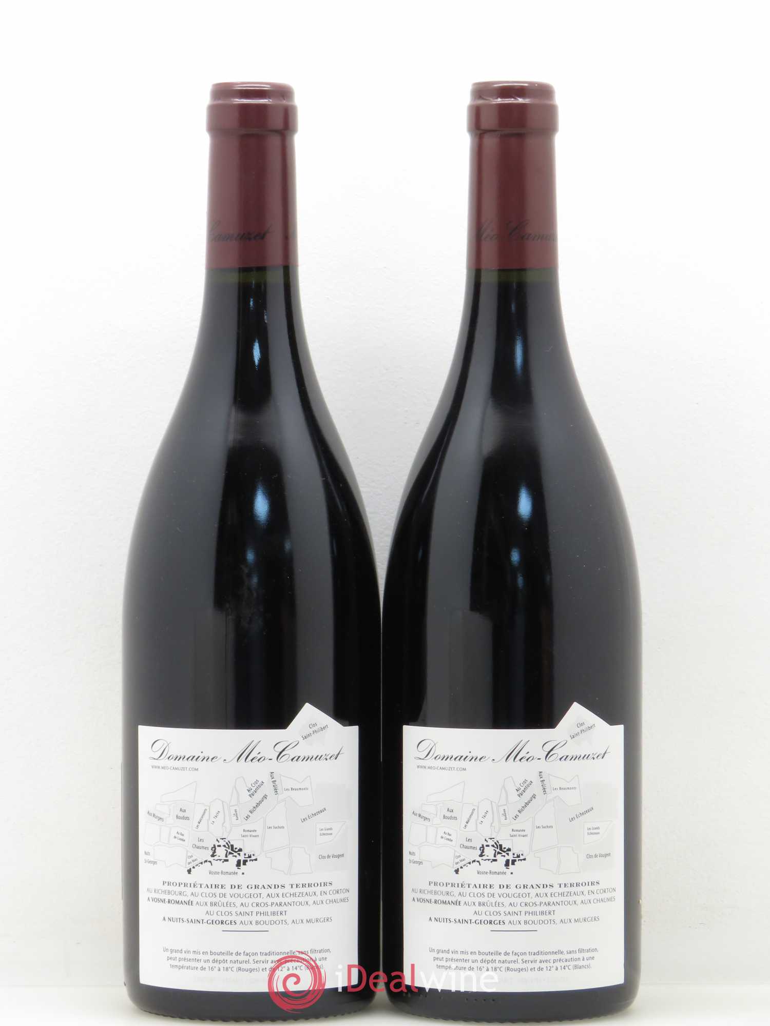 Clos de Vougeot Grand Cru Près le Cellier Méo-Camuzet (Domaine) 2009 - Lot de 2 bouteilles - 1