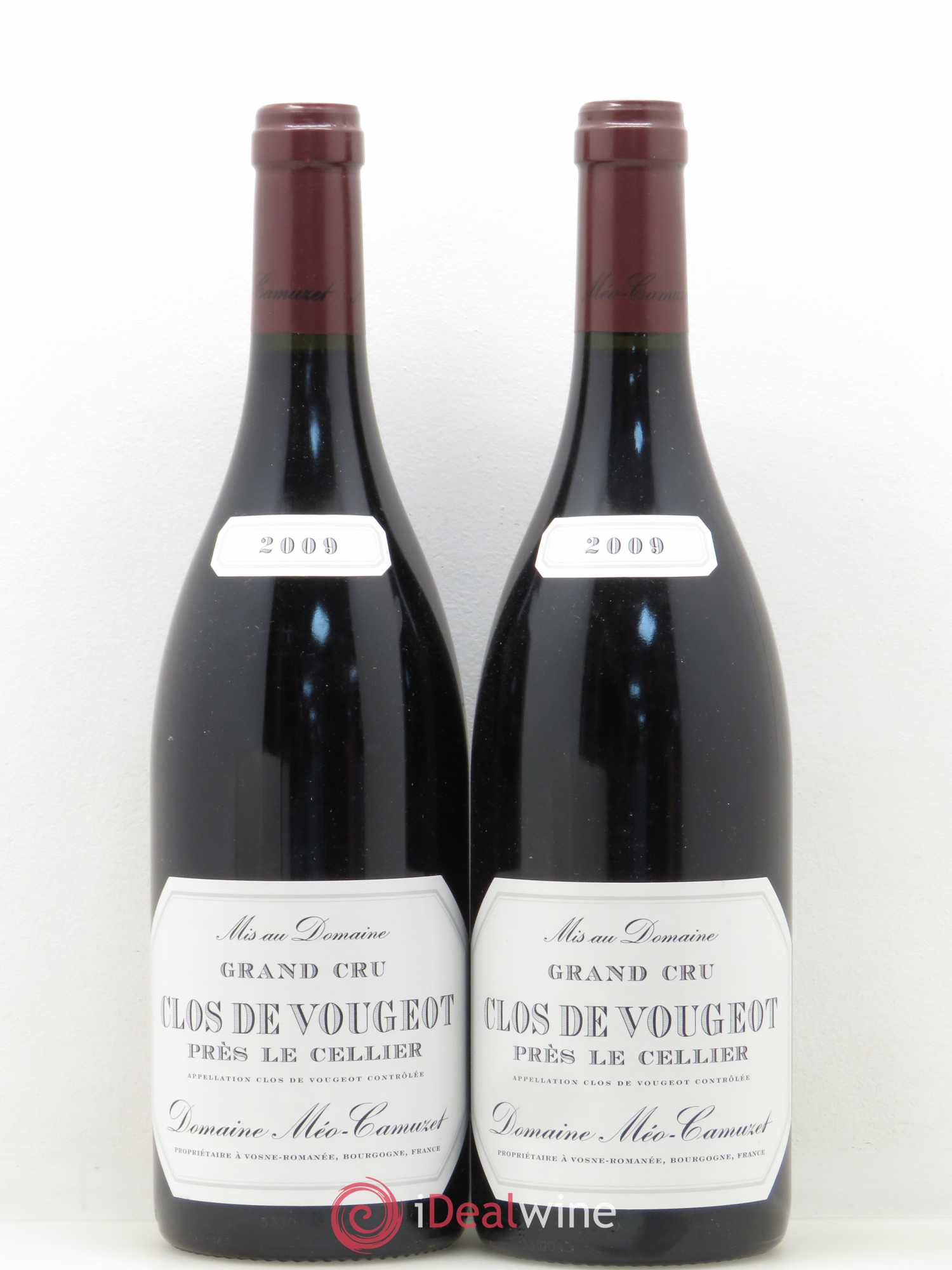 Clos de Vougeot Grand Cru Près le Cellier Méo-Camuzet (Domaine) 2009 - Lot de 2 bouteilles - 0