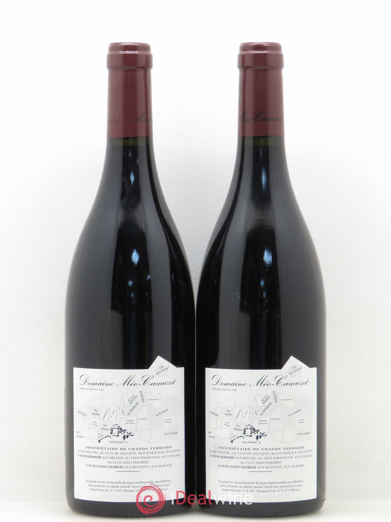 Clos de Vougeot Grand Cru Près le Cellier Méo-Camuzet (Domaine) 2009 - Lot de 2 bouteilles - 1