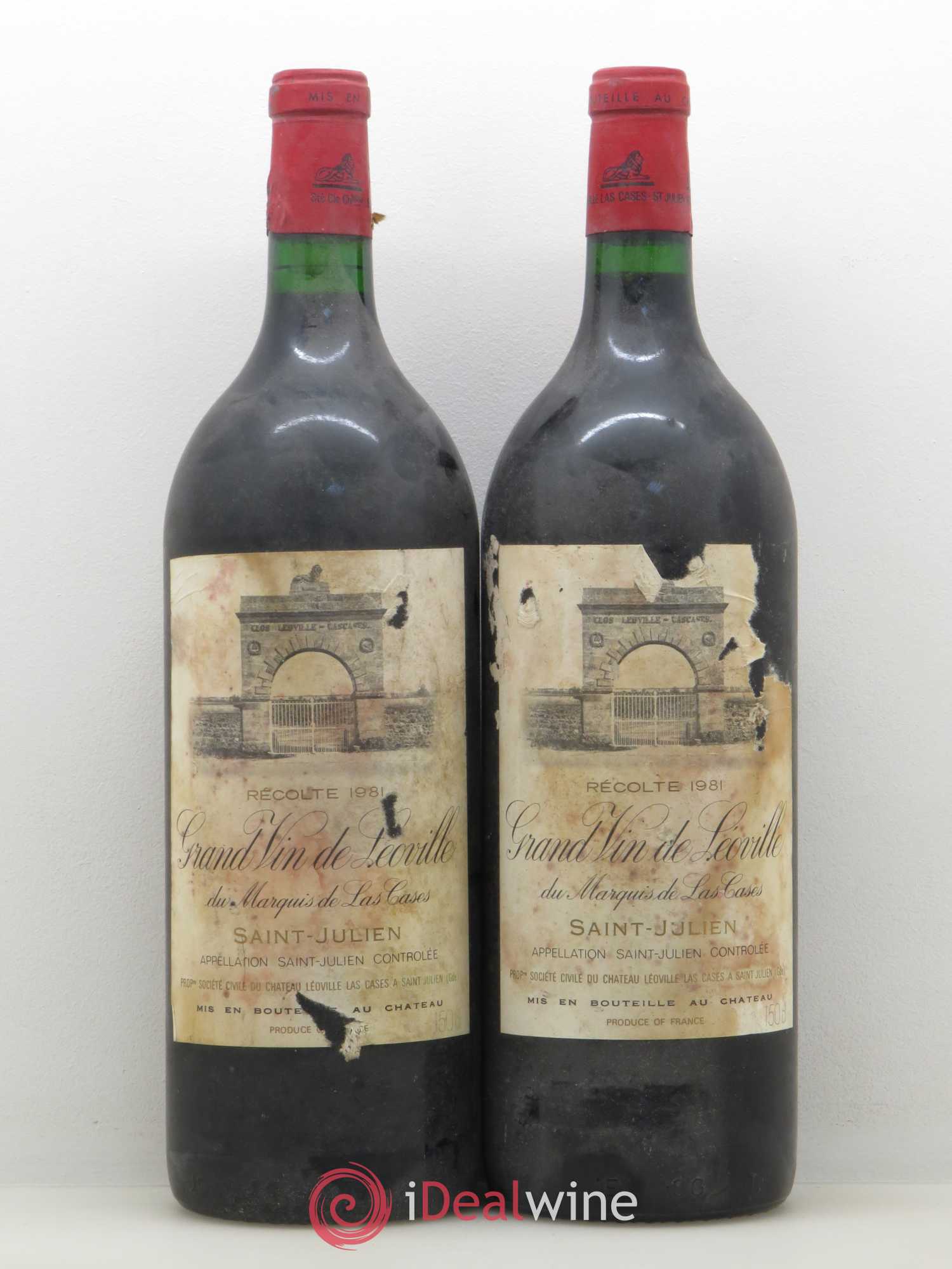 Château Léoville Las Cases 2ème Grand Cru Classé 1981 - Lot de 2 magnums - 0
