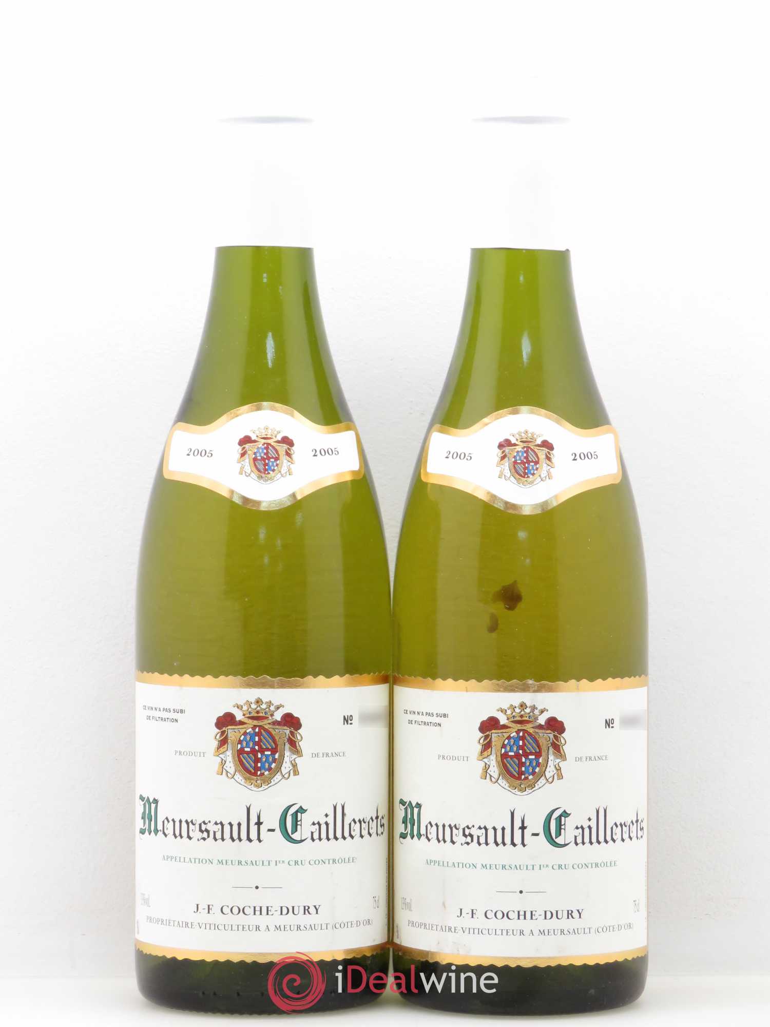 Meursault 1er Cru Caillerets Coche Dury (Domaine) 2005 - Lot de 2 bouteilles - 0