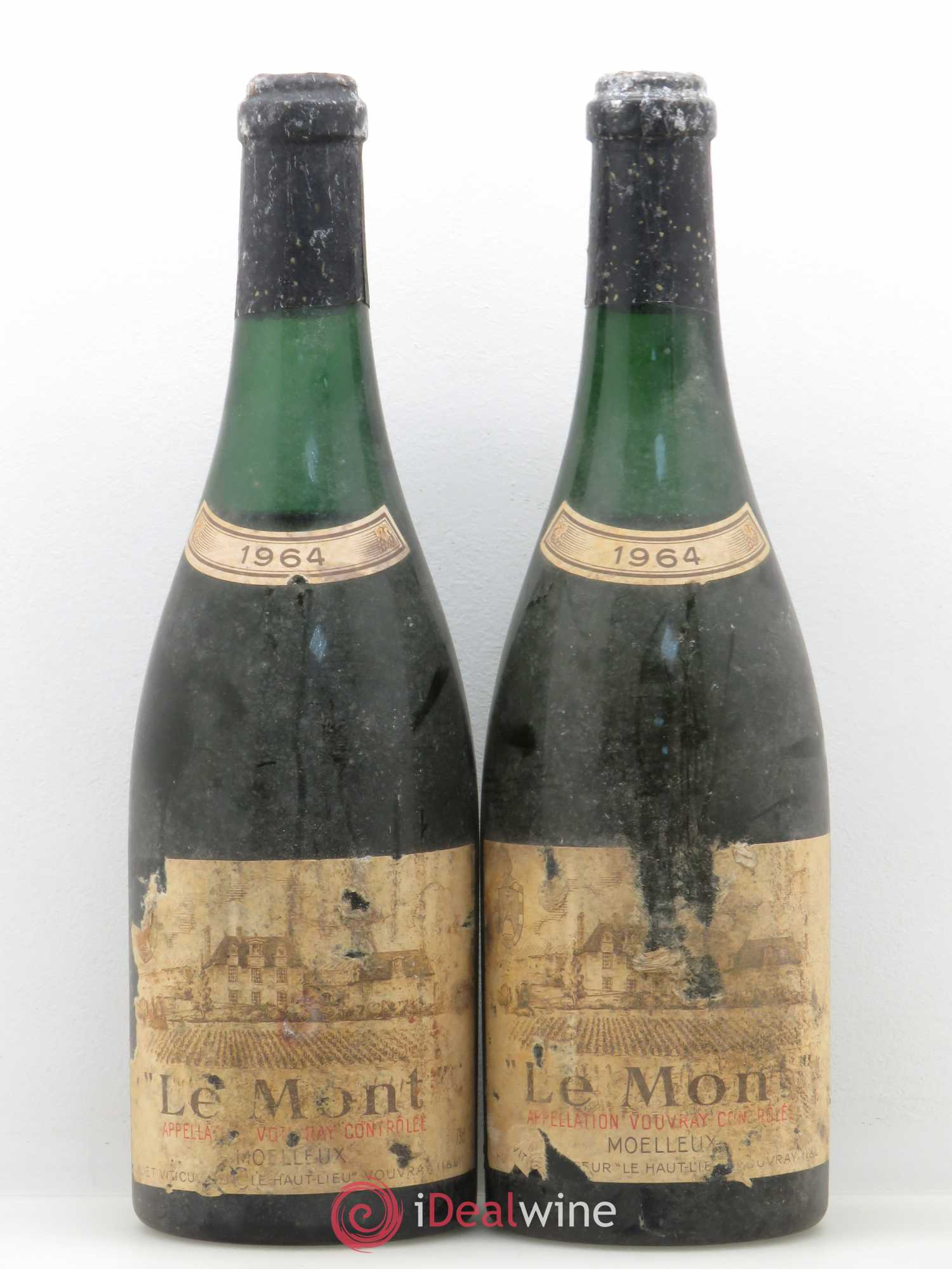 Vouvray Le Mont Moelleux Domaine Huet 1964 - Lotto di 2 bottiglie - 0