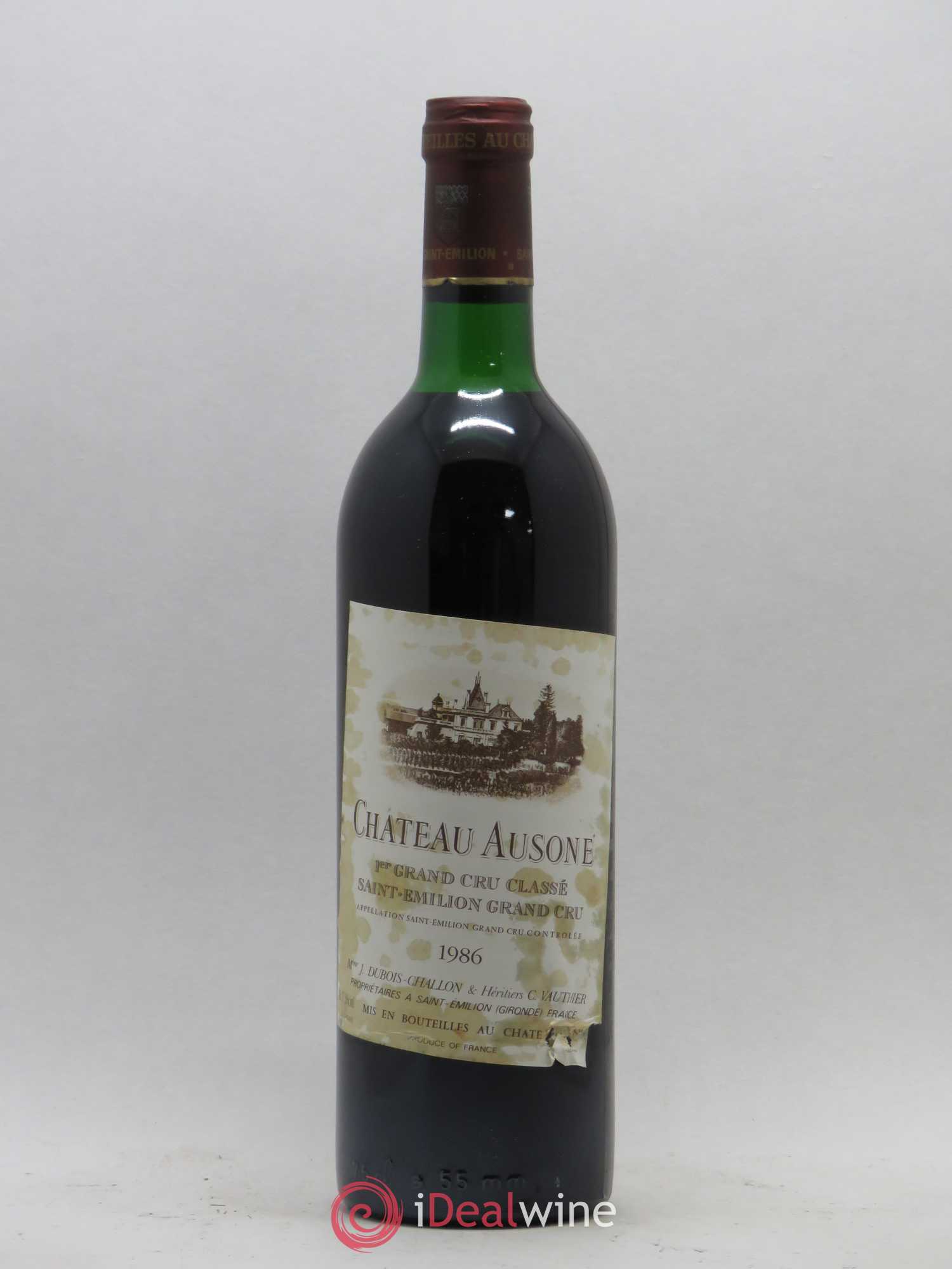 Château Ausone 1er Grand Cru Classé A 1986 - Lot de 1 bouteille - 0