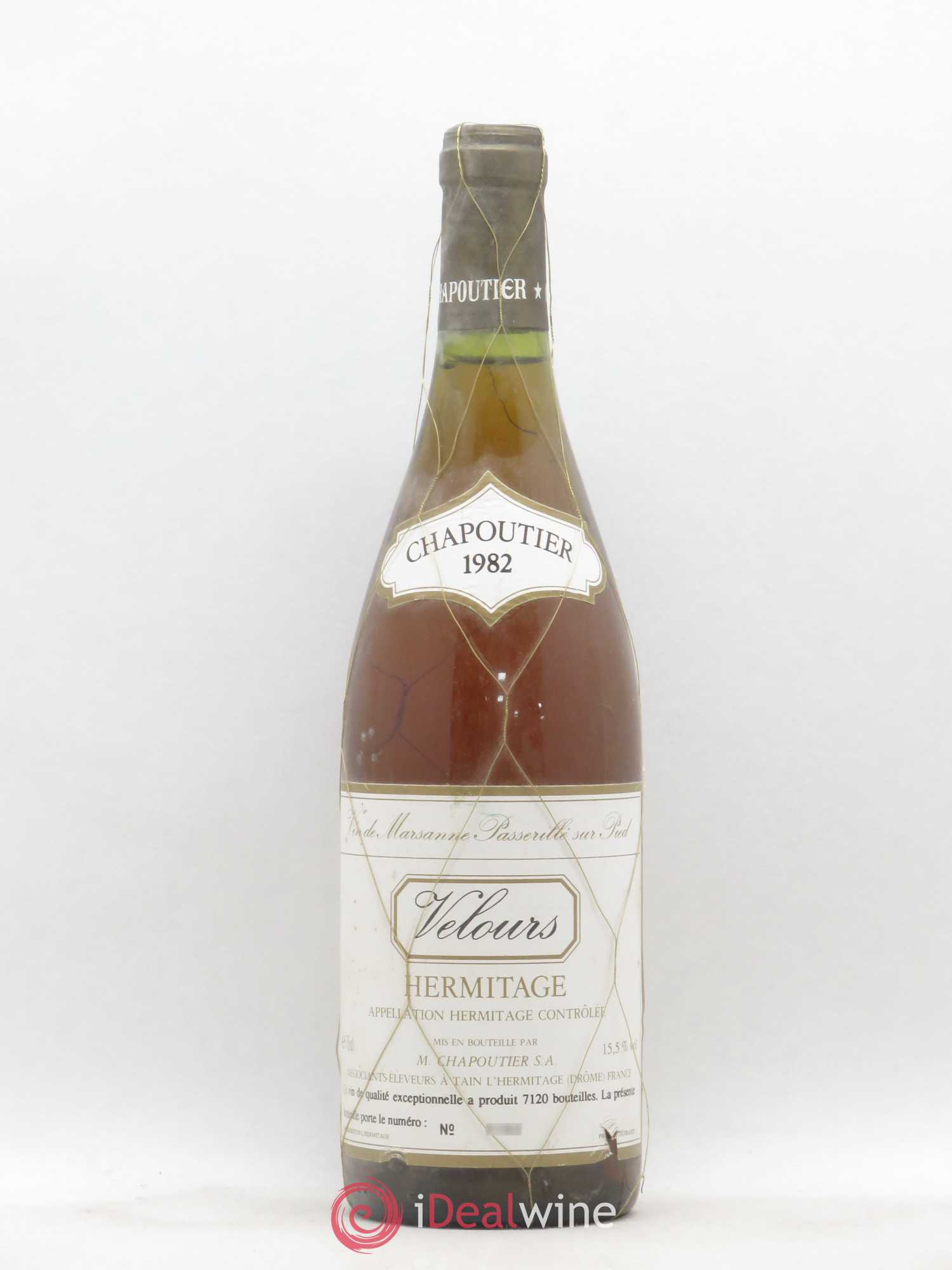 Hermitage Velours Chapoutier 1982 - Posten von 1 Flasche - 0
