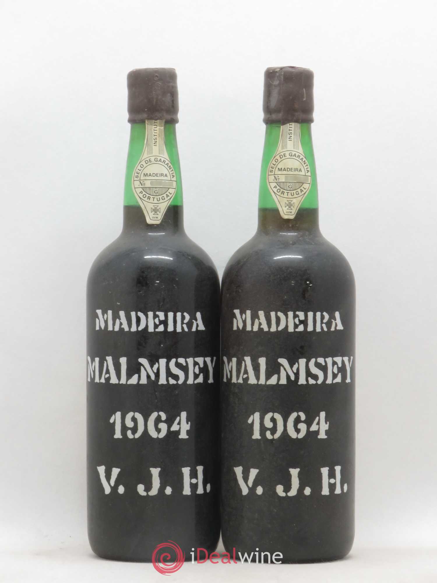 Madère Malmsey Justino Henriques 1964 - Posten von 2 Flaschen - 0
