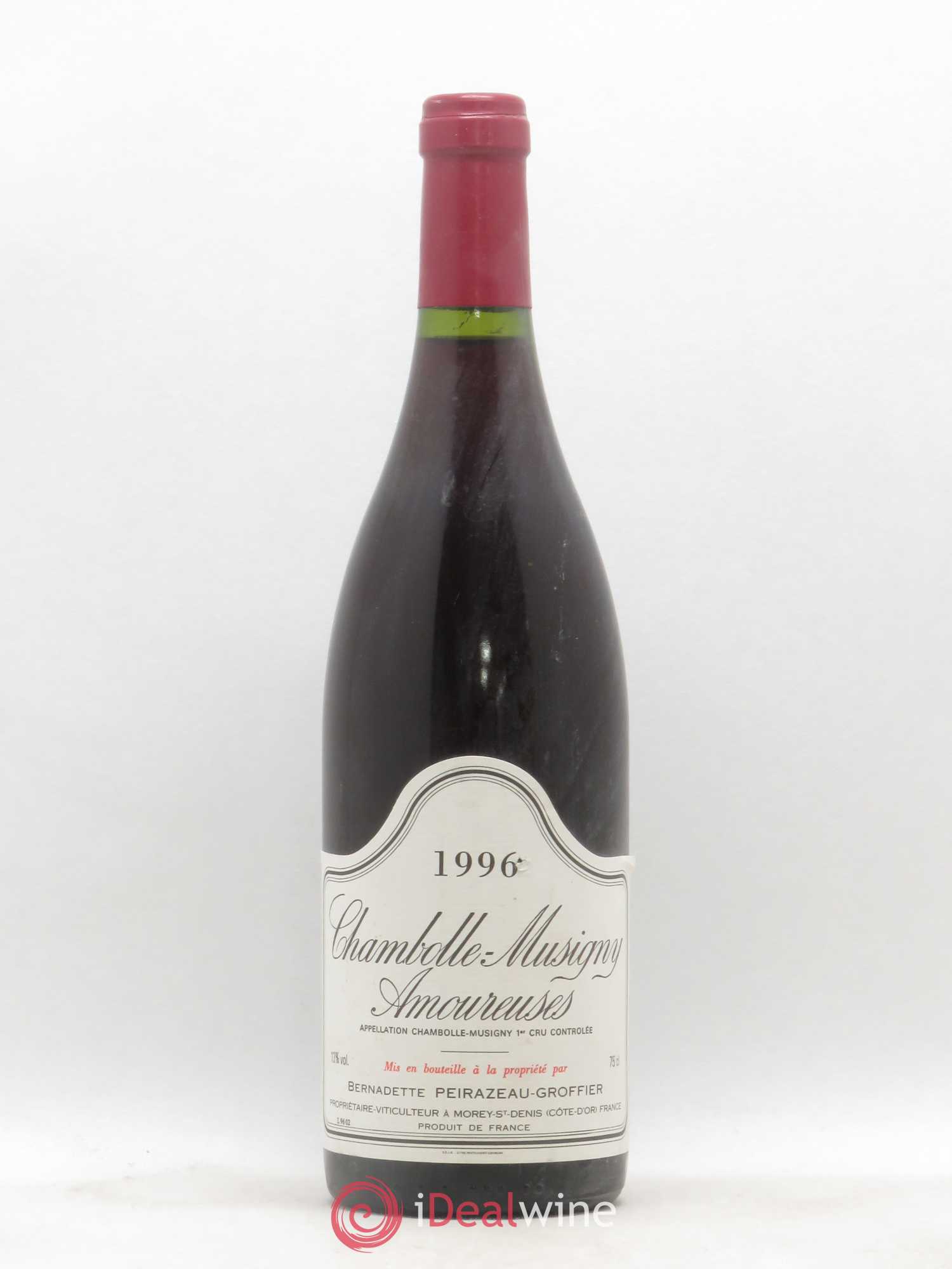 Chambolle-Musigny 1er Cru Amoureuses Peirazeau-Groffier 1996 - Posten von 1 Flasche - 0