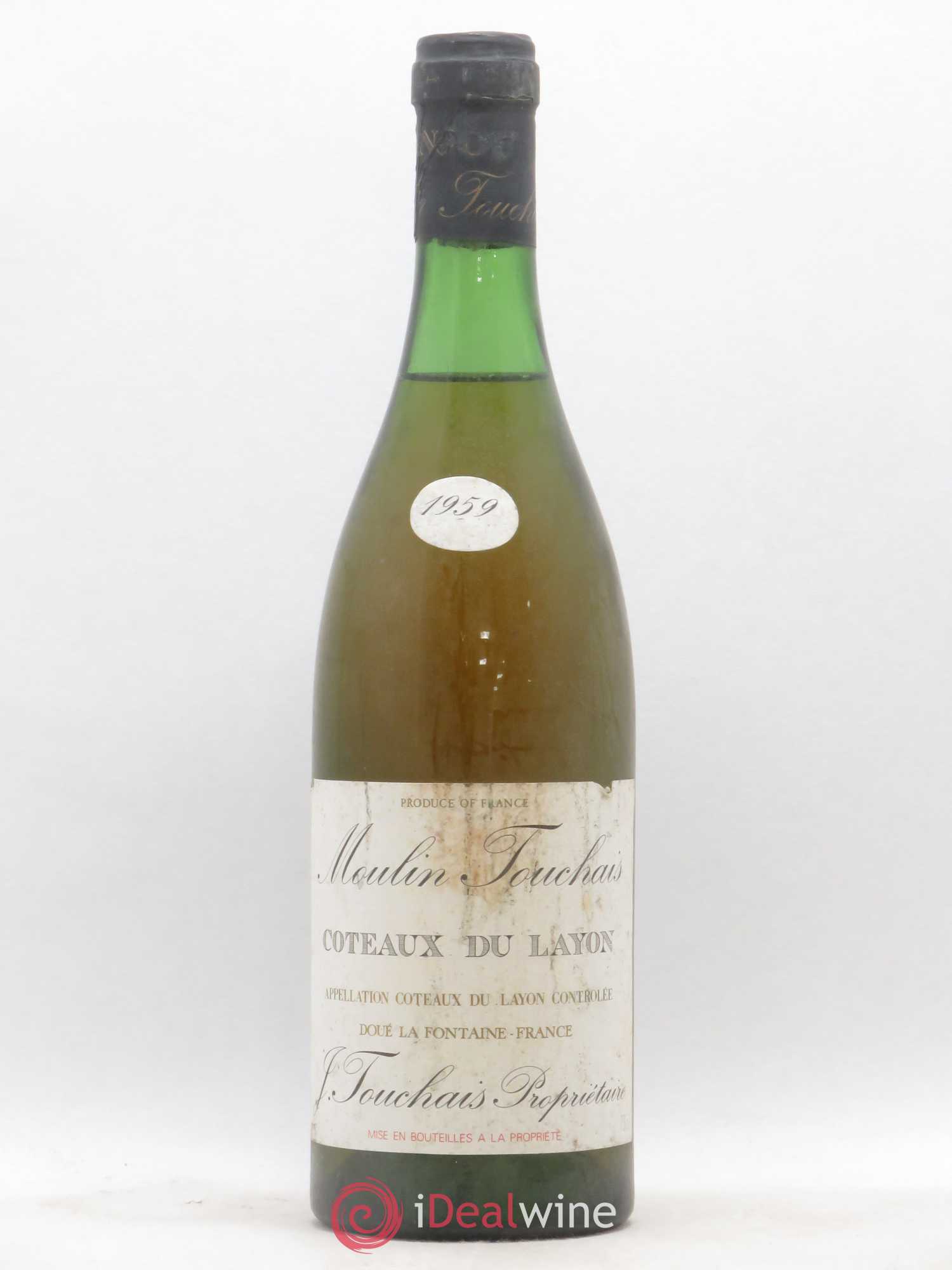 Coteaux du Layon Moulin Touchais 1959 - Lotto di 1 bottiglia - 0