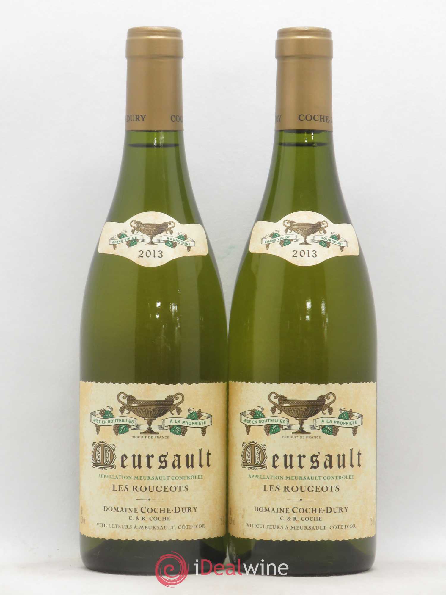 Meursault Les Rougeots Coche Dury (Domaine) 2013 - Lot de 2 bouteilles - 0