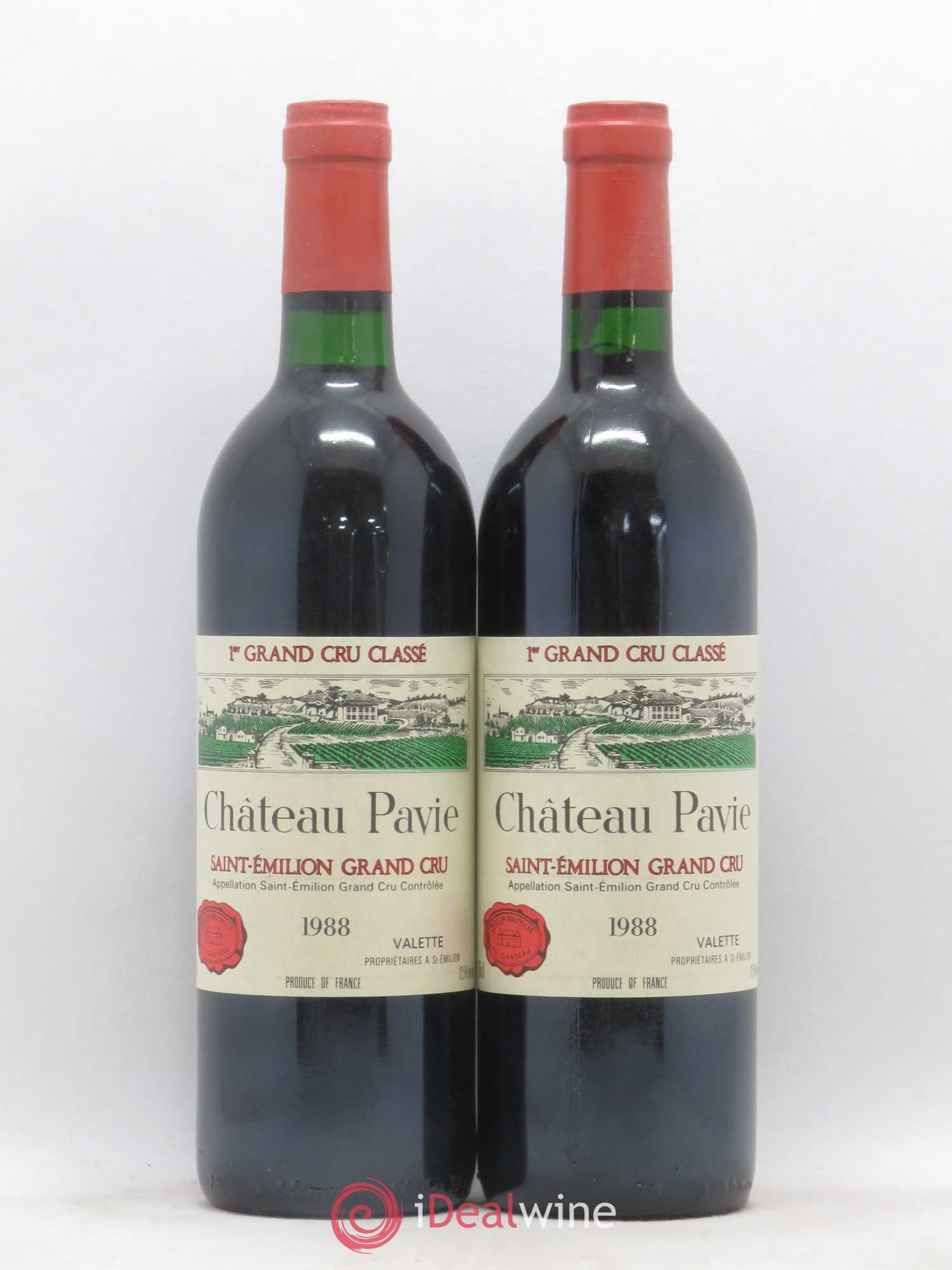 Château Pavie 1er Grand Cru Classé A 1988 - Lot de 2 bouteilles - 0