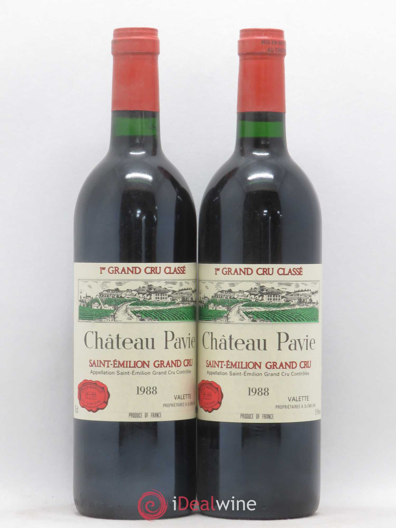 Château Pavie 1er Grand Cru Classé A 1988 - Lot de 2 bouteilles - 0