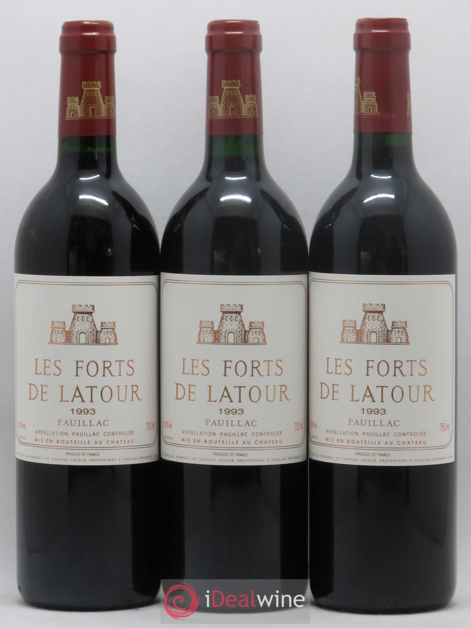 Les Forts de Latour Second Vin 1993 - Lot de 3 bouteilles - 0
