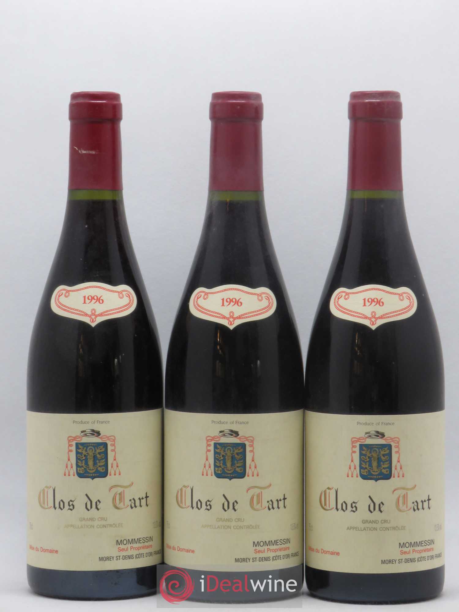 Clos de Tart Grand Cru Clos de Tart 1996 - Lot de 3 bouteilles - 0