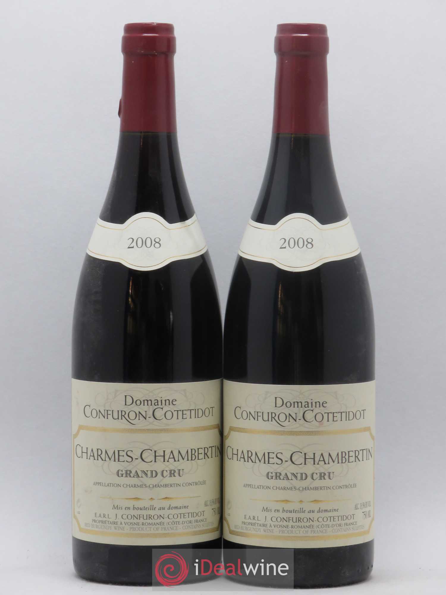 Charmes-Chambertin Grand Cru Confuron-Cotetidot 2008 - Lot de 2 bouteilles - 0