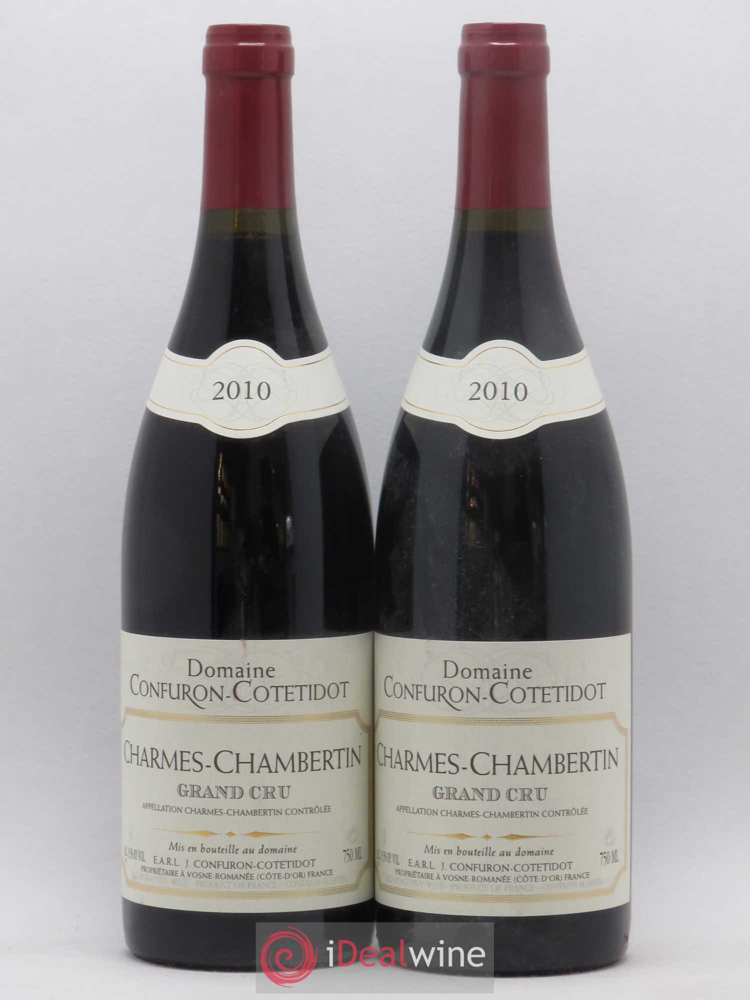 Charmes-Chambertin Grand Cru Confuron-Cotetidot 2010 - Lot de 2 bouteilles - 0
