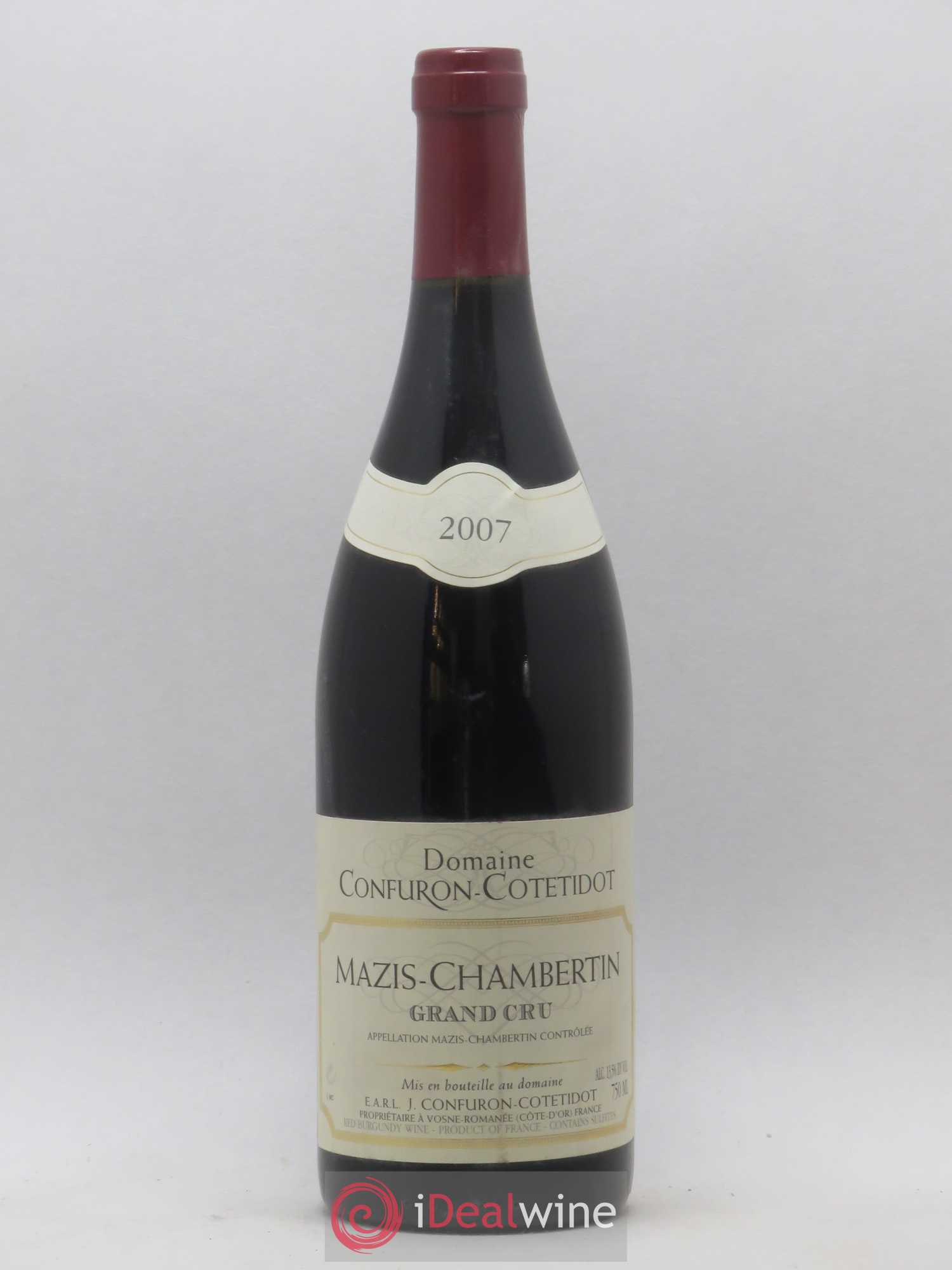 Mazis-Chambertin Grand Cru Confuron-Cotetidot 2007 - Lot de 1 bouteille - 0