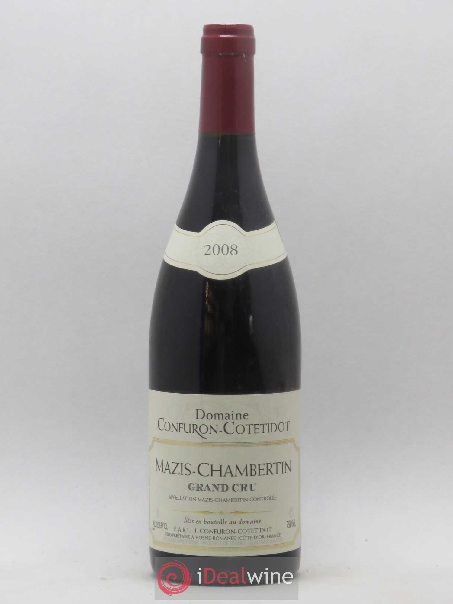 Mazis-Chambertin Grand Cru Confuron-Cotetidot 2008 - Lot de 1 bouteille - 0