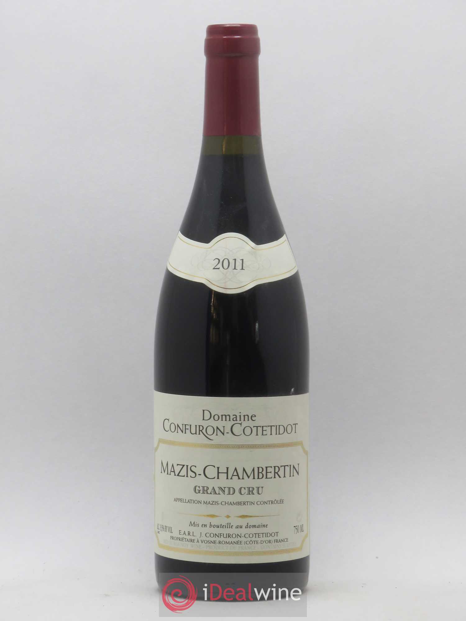 Mazis-Chambertin Grand Cru Confuron-Cotetidot 2011 - Lot de 1 bouteille - 0
